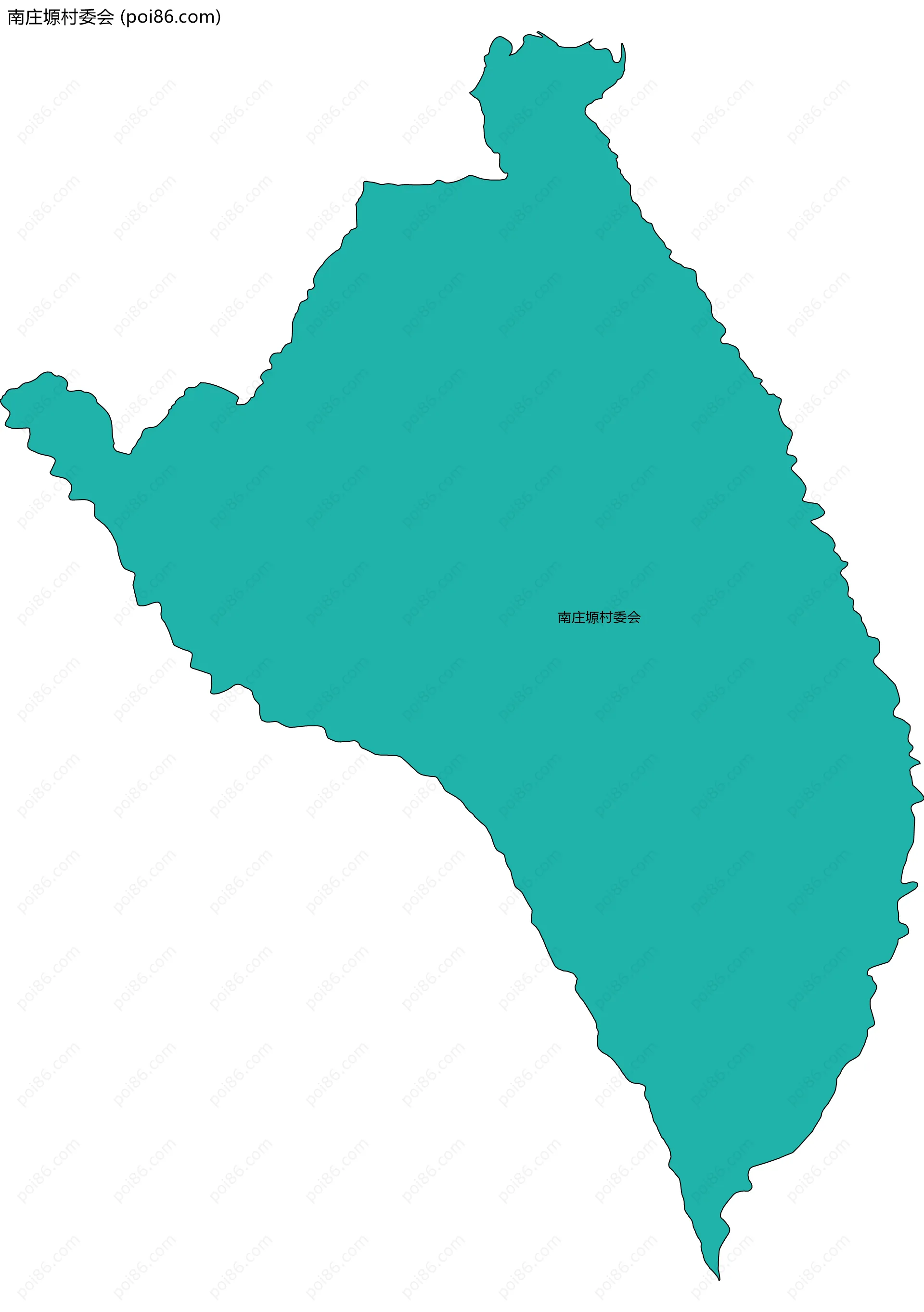 南庄塬村委会边界地图