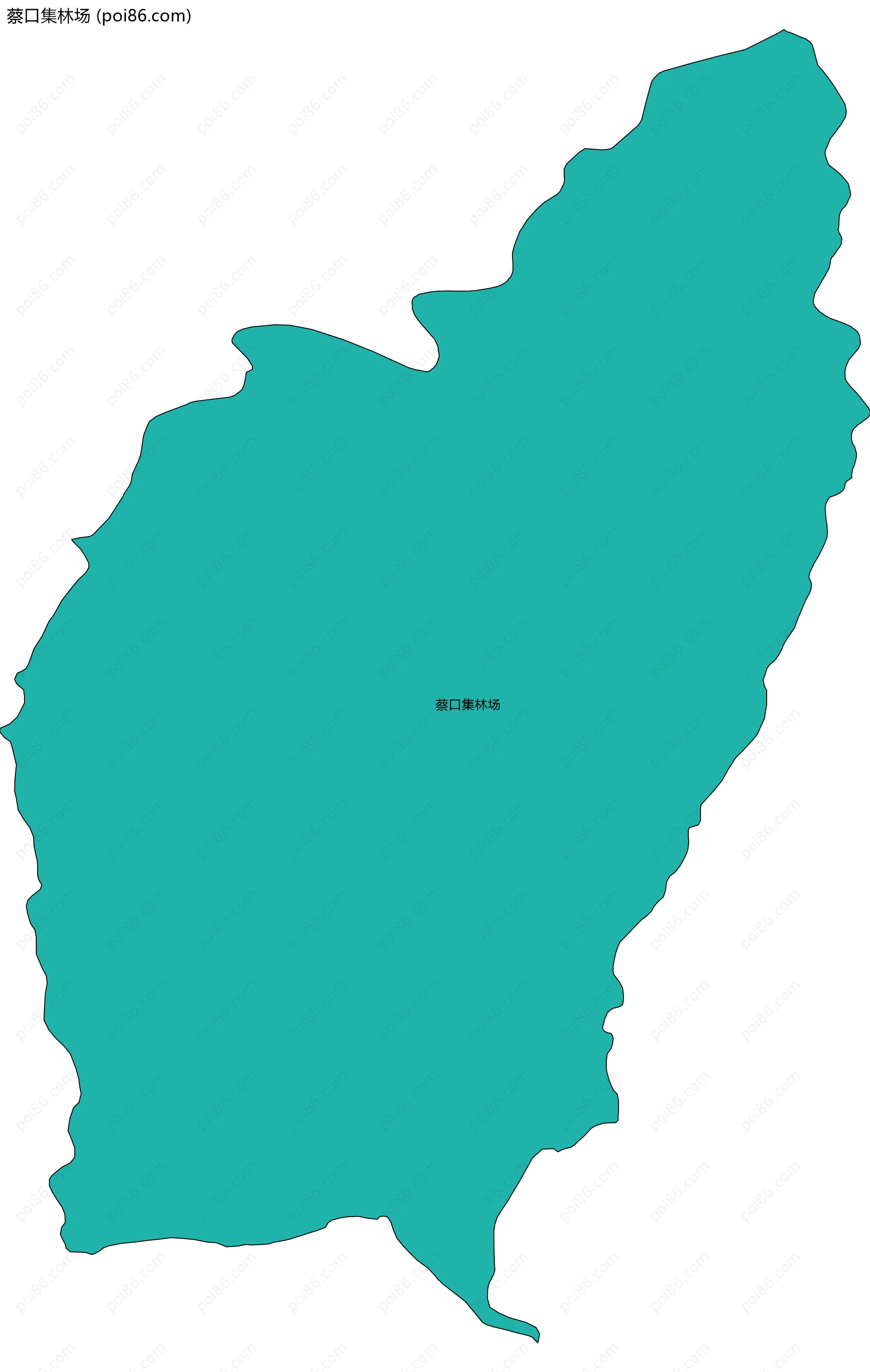 蔡口集林场边界地图