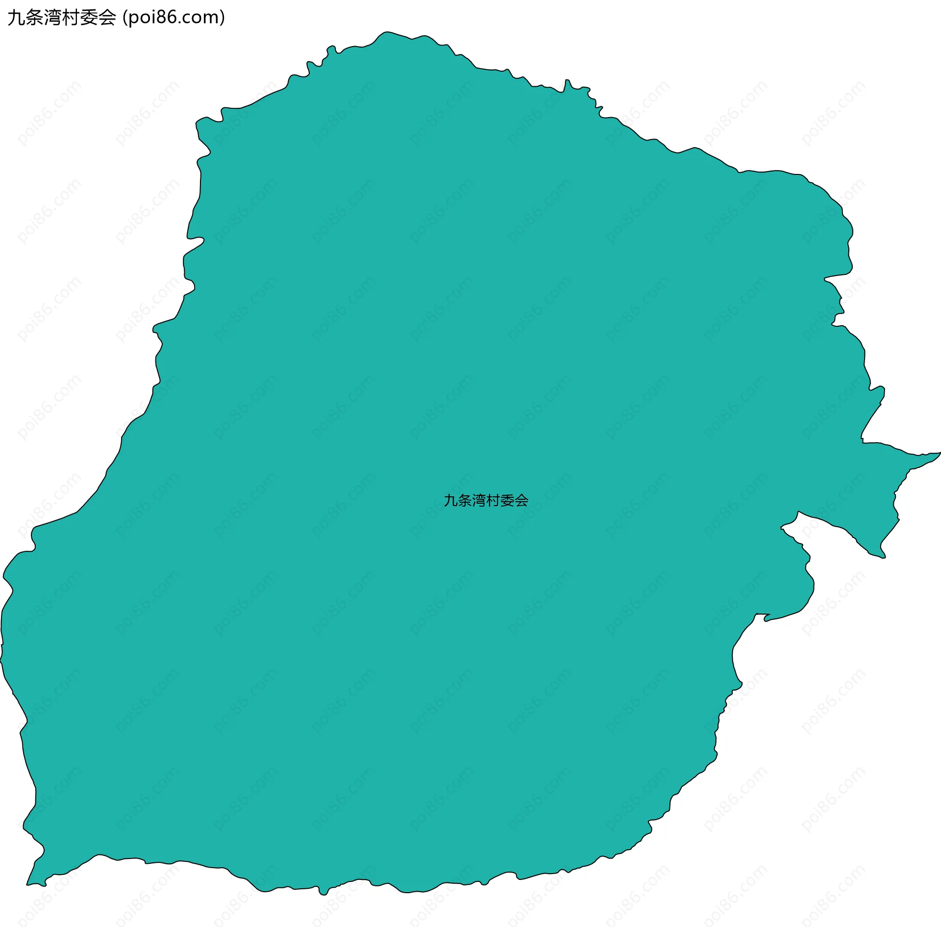 九条湾村委会边界地图