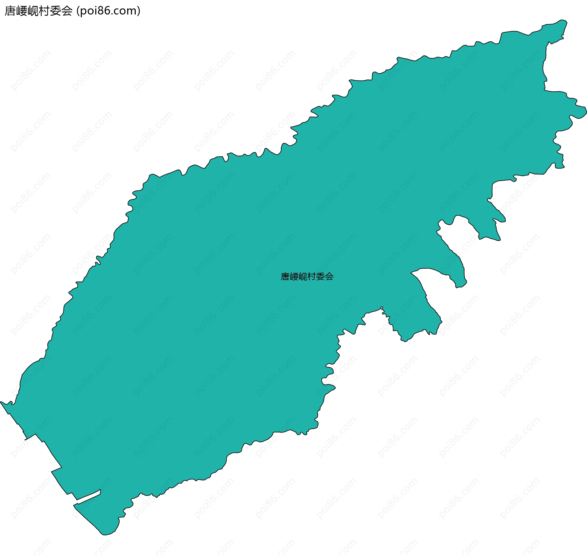 唐崾岘村委会边界地图