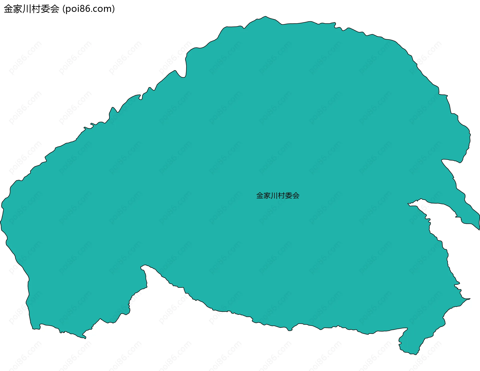金家川村委会边界地图