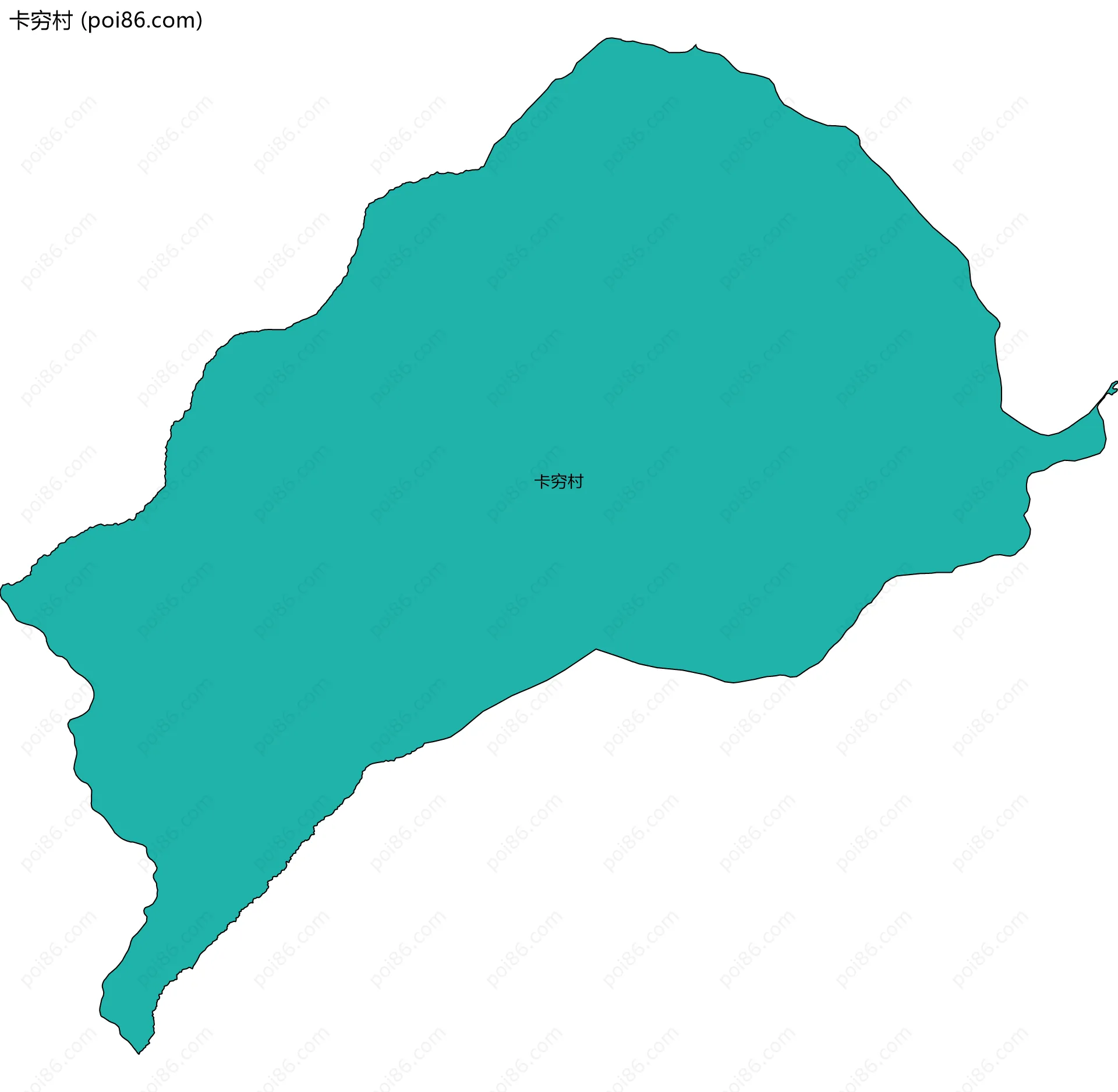 卡穷村边界地图