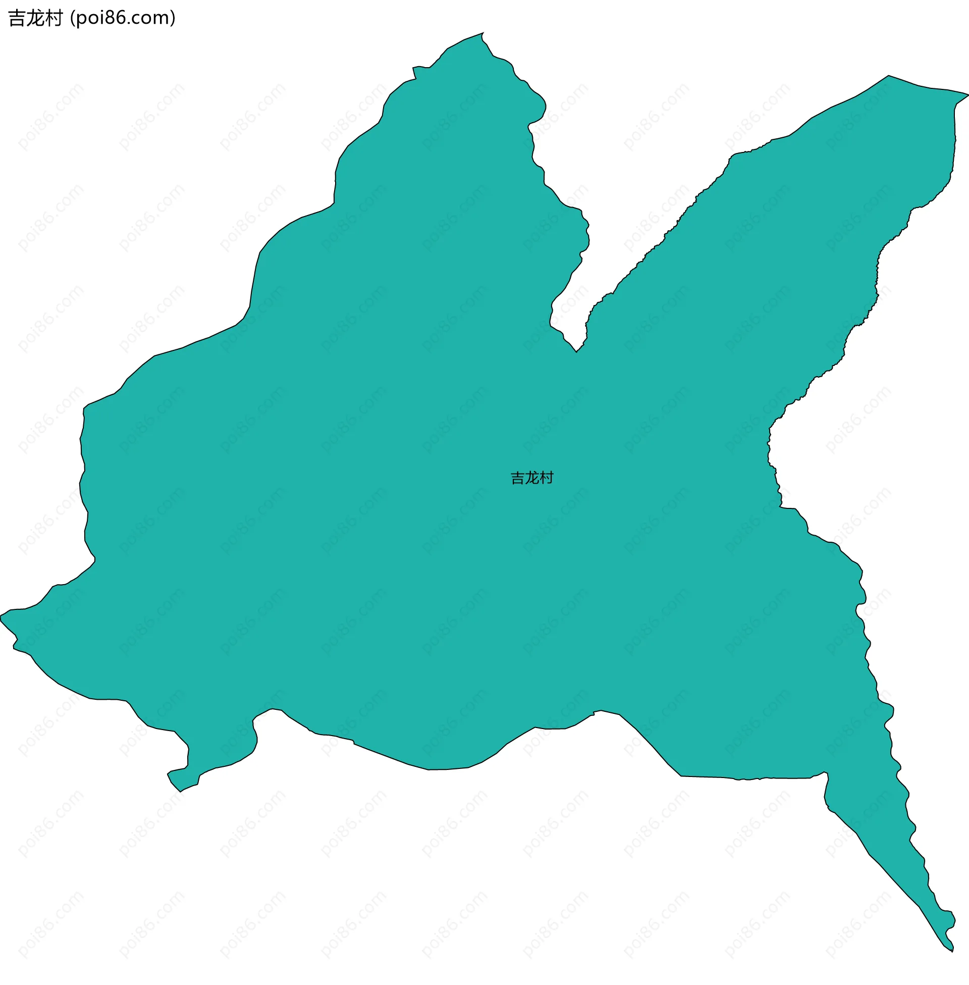 吉龙村边界地图