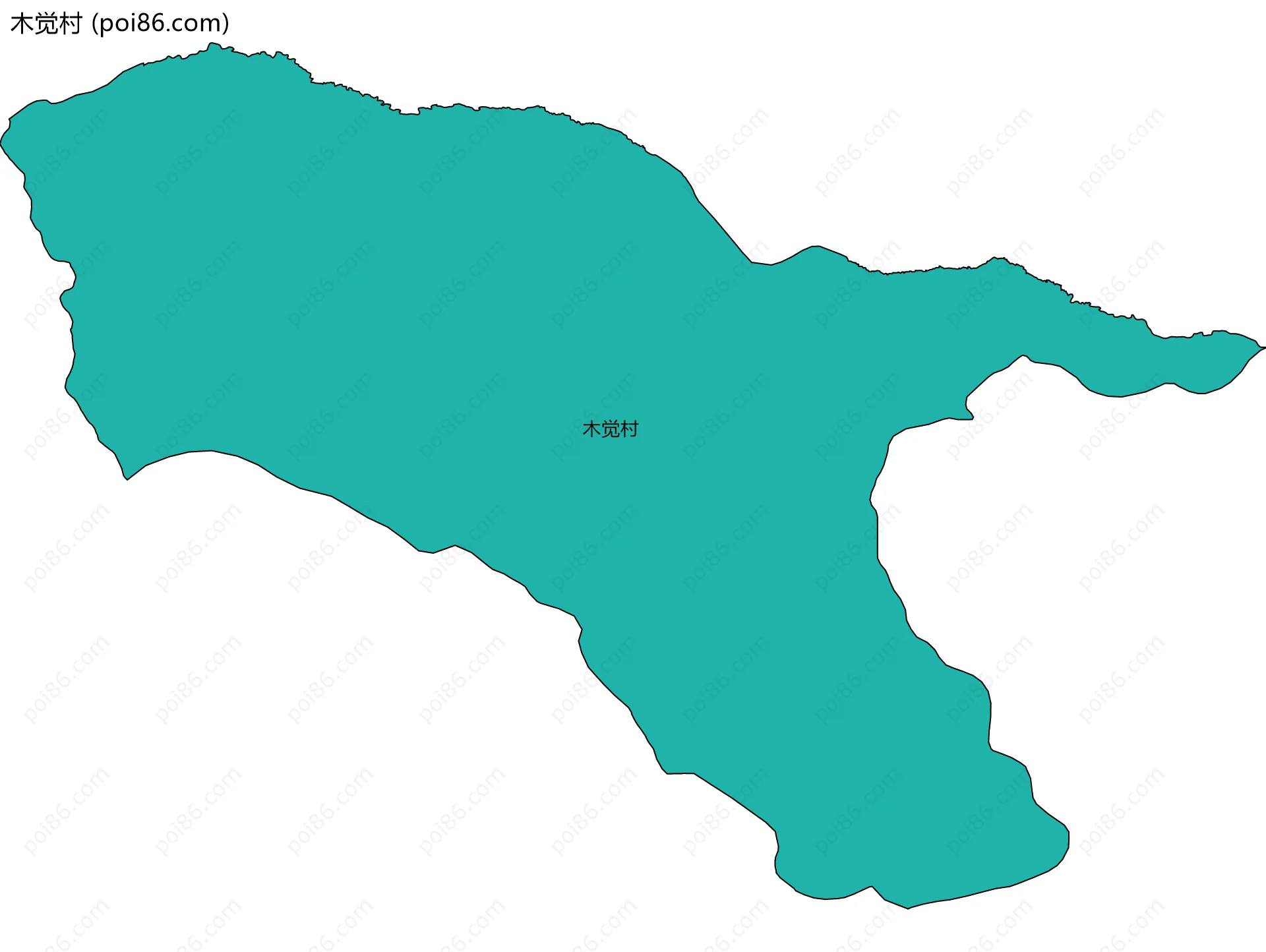 木觉村边界地图