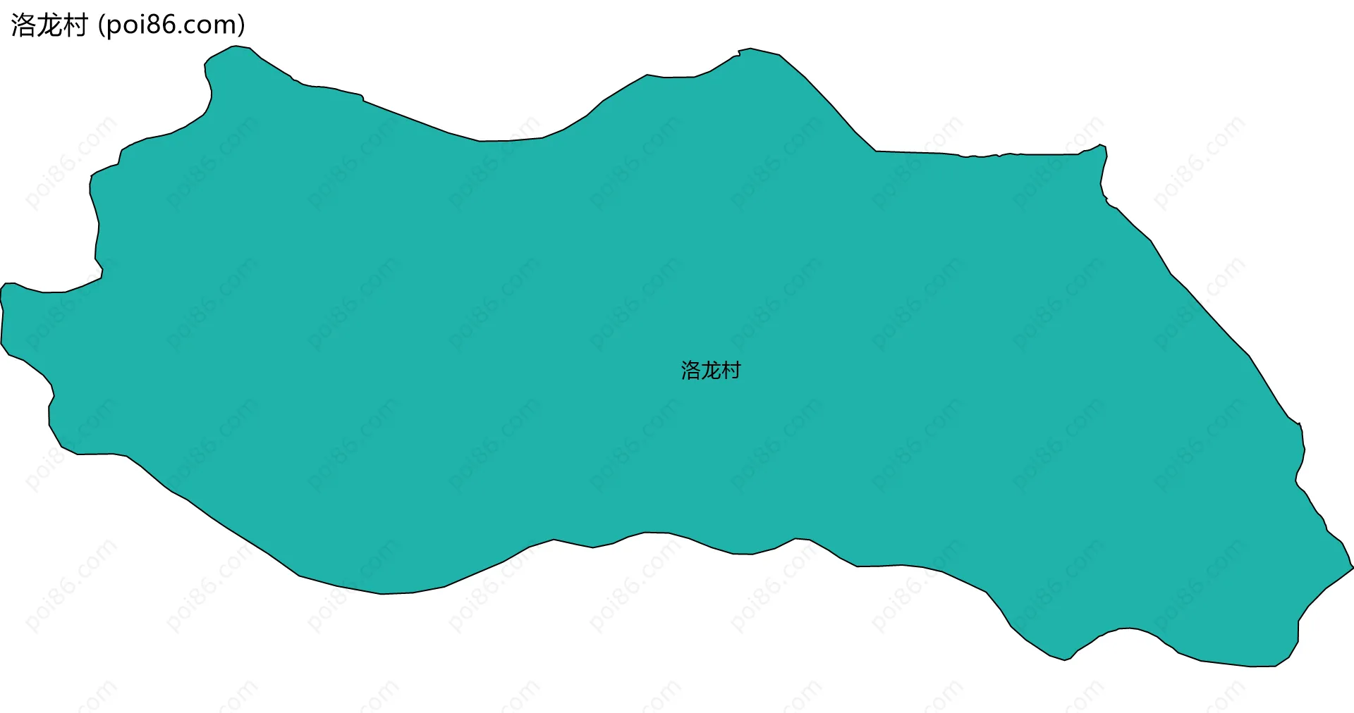 洛龙村边界地图