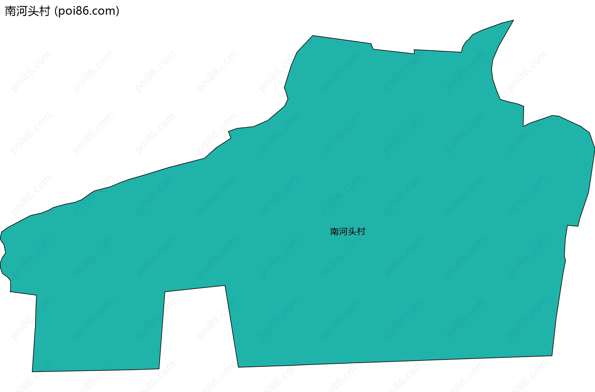 南河头村边界地图
