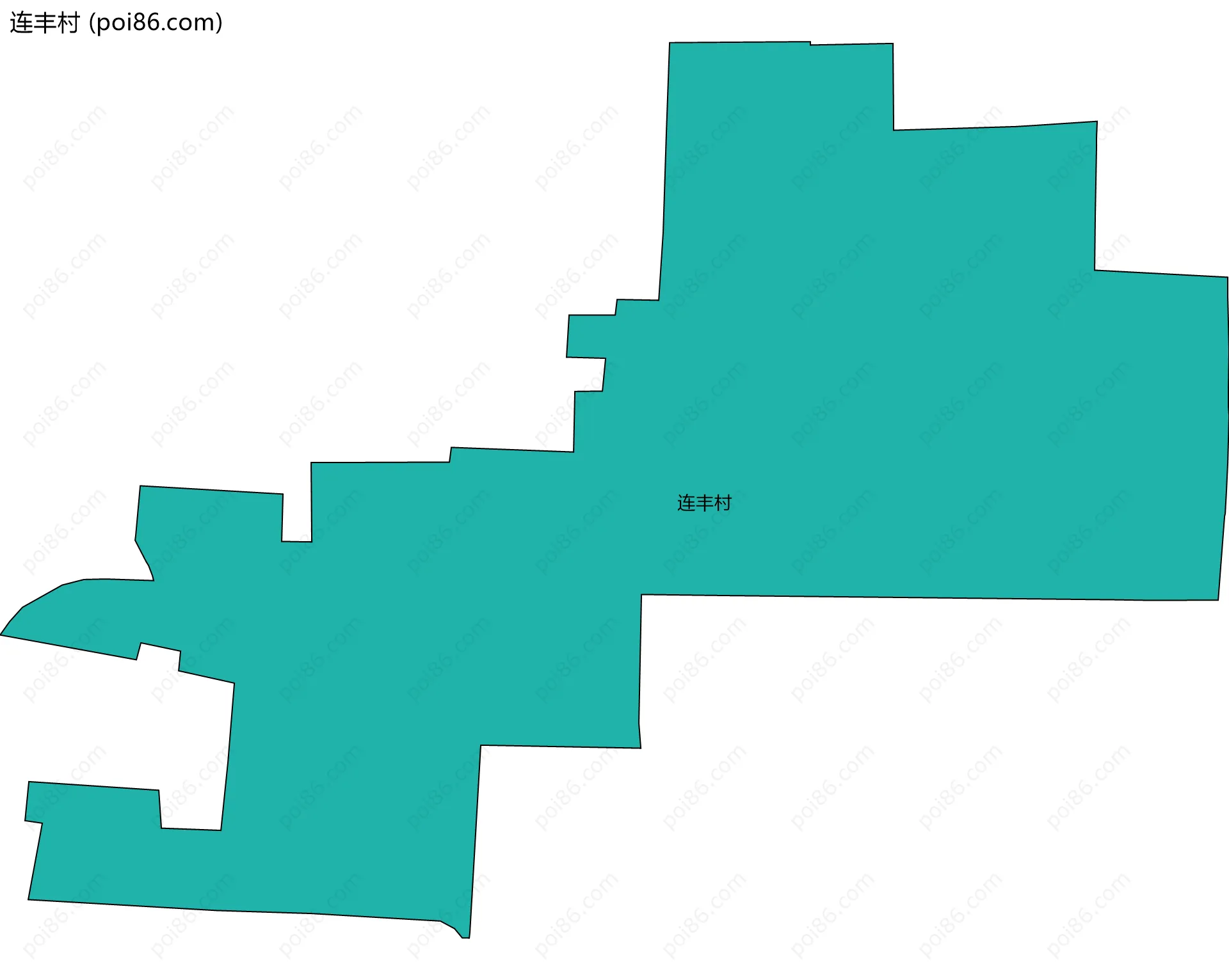 连丰村边界地图