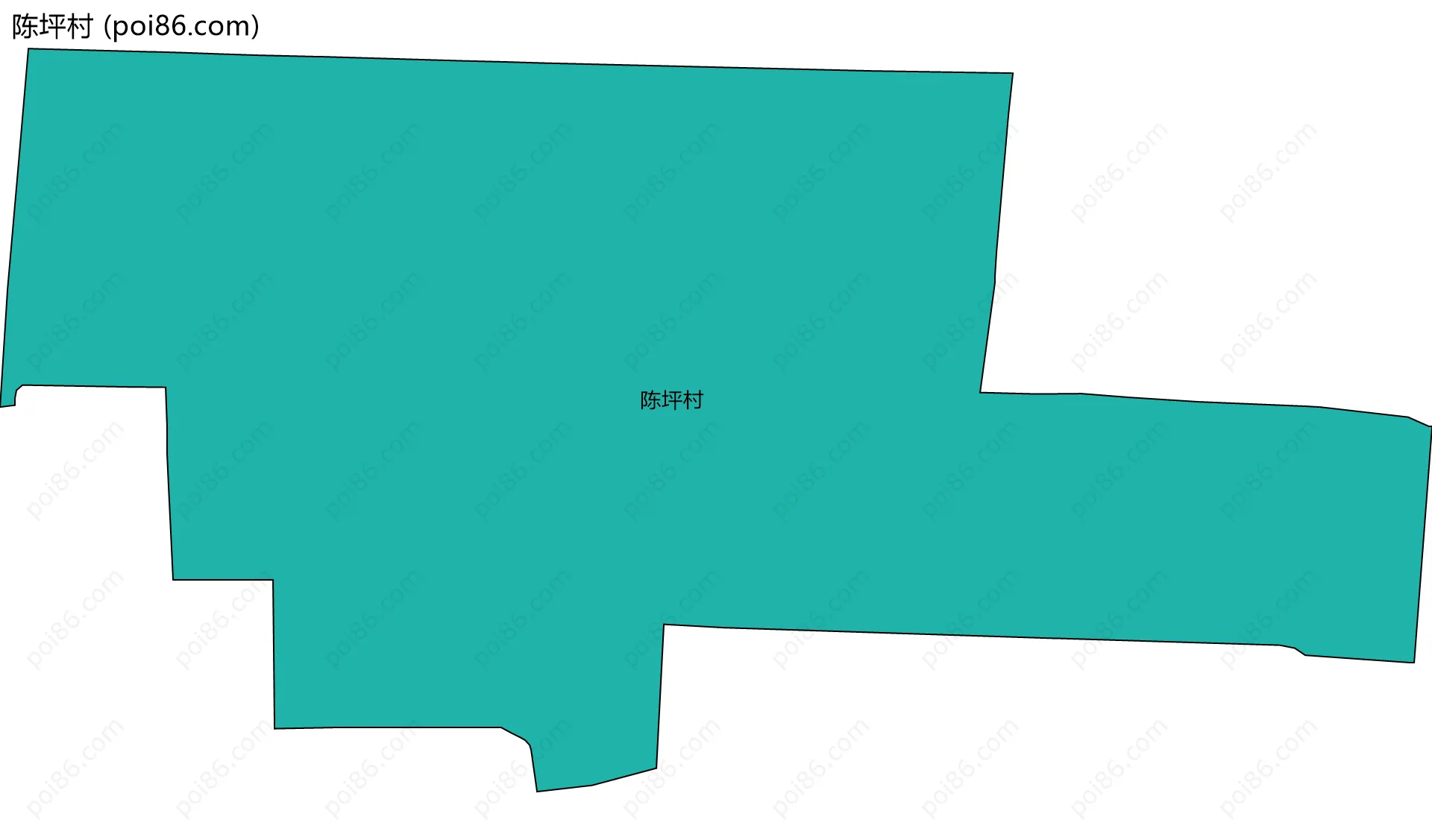 陈坪村边界地图