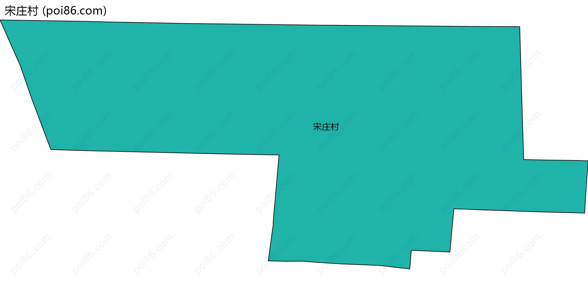 宋庄村边界地图