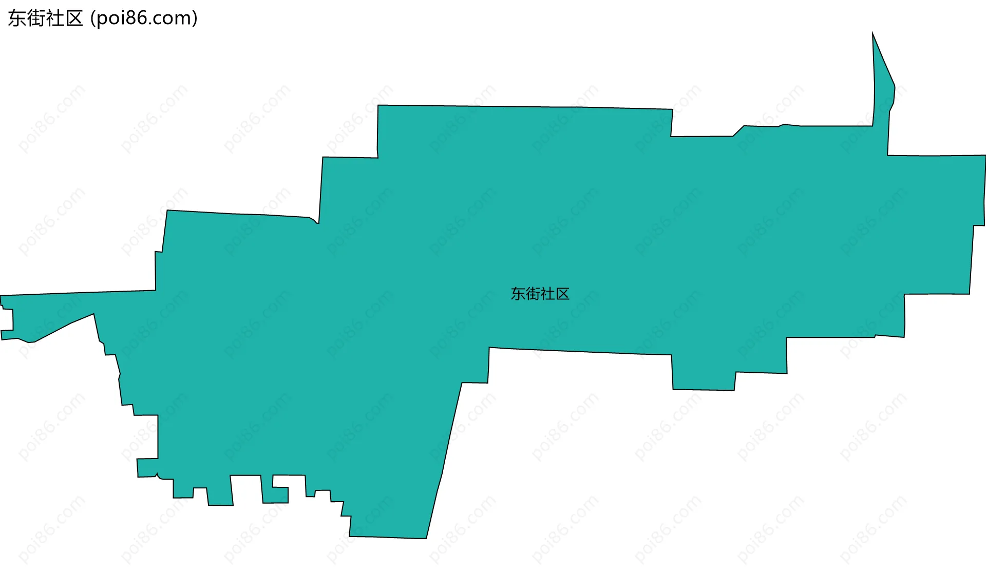 东街社区边界地图