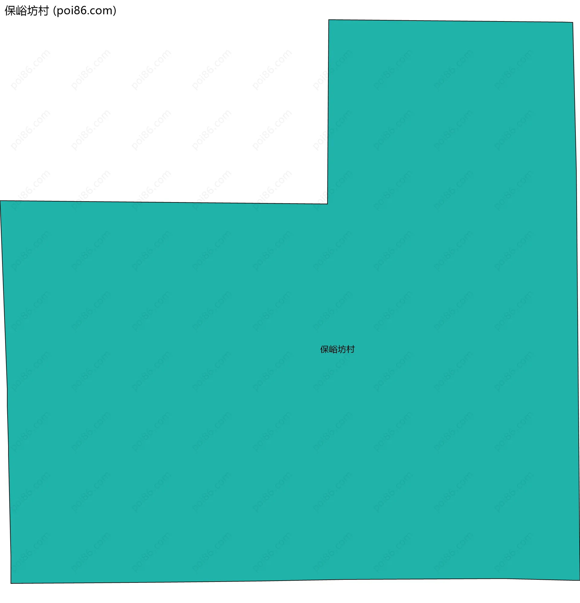 保峪坊村边界地图