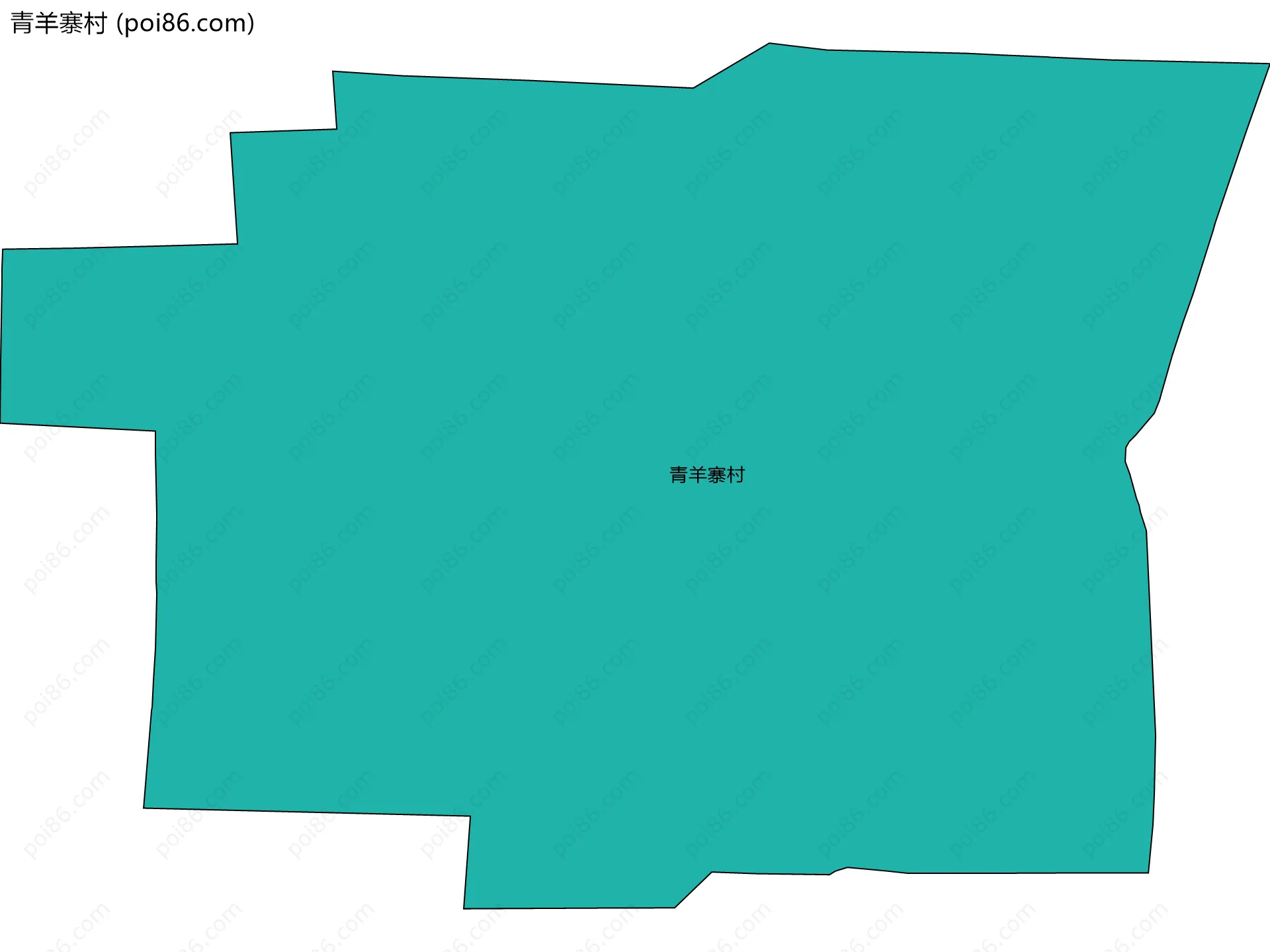 青羊寨村边界地图