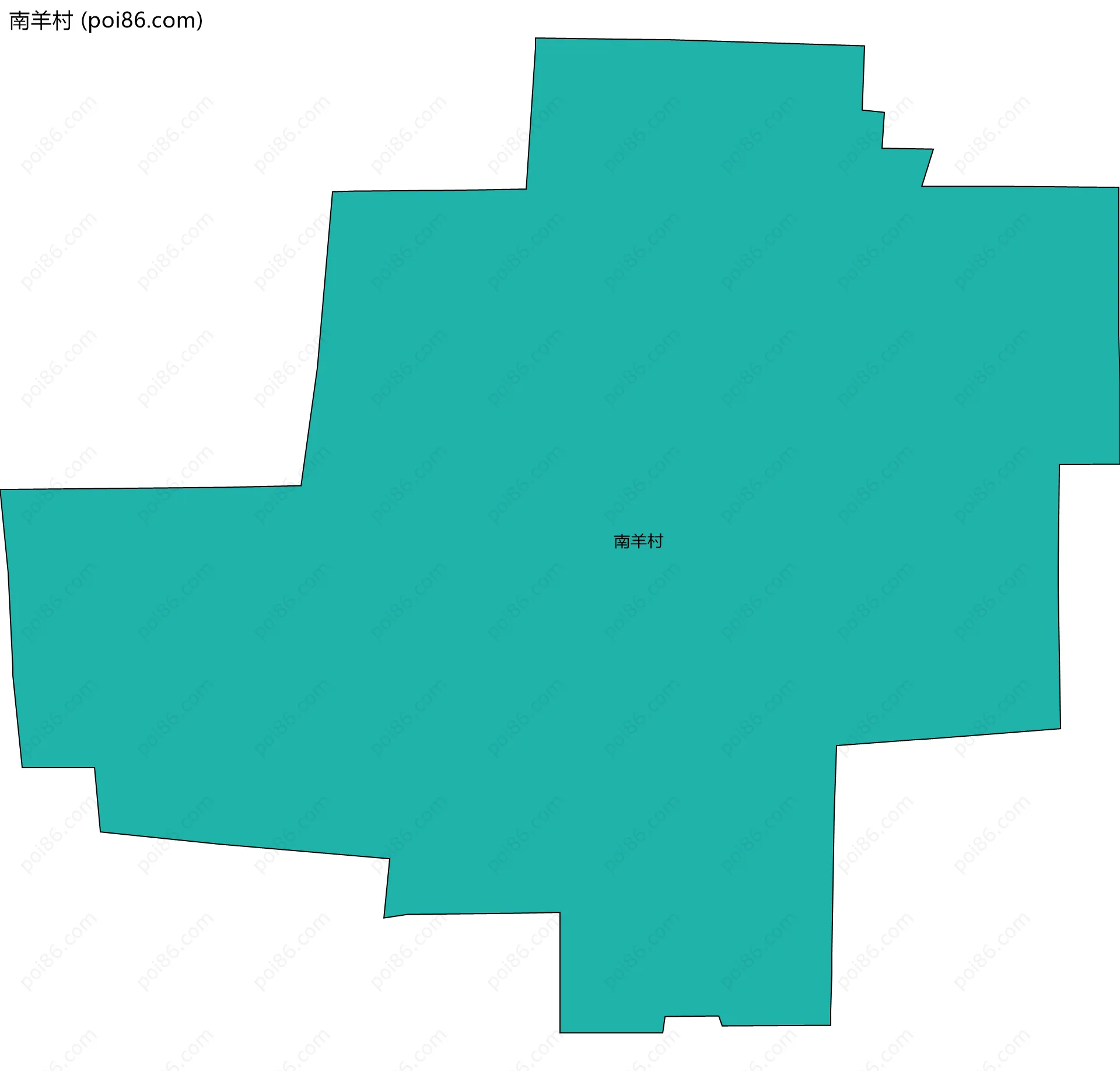 南羊村边界地图