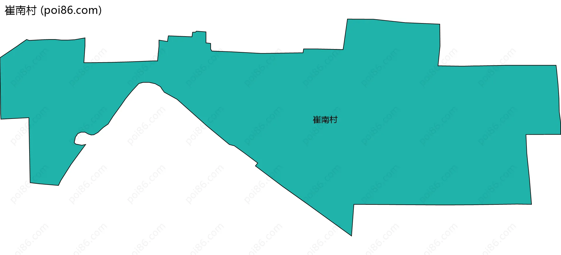 崔南村边界地图