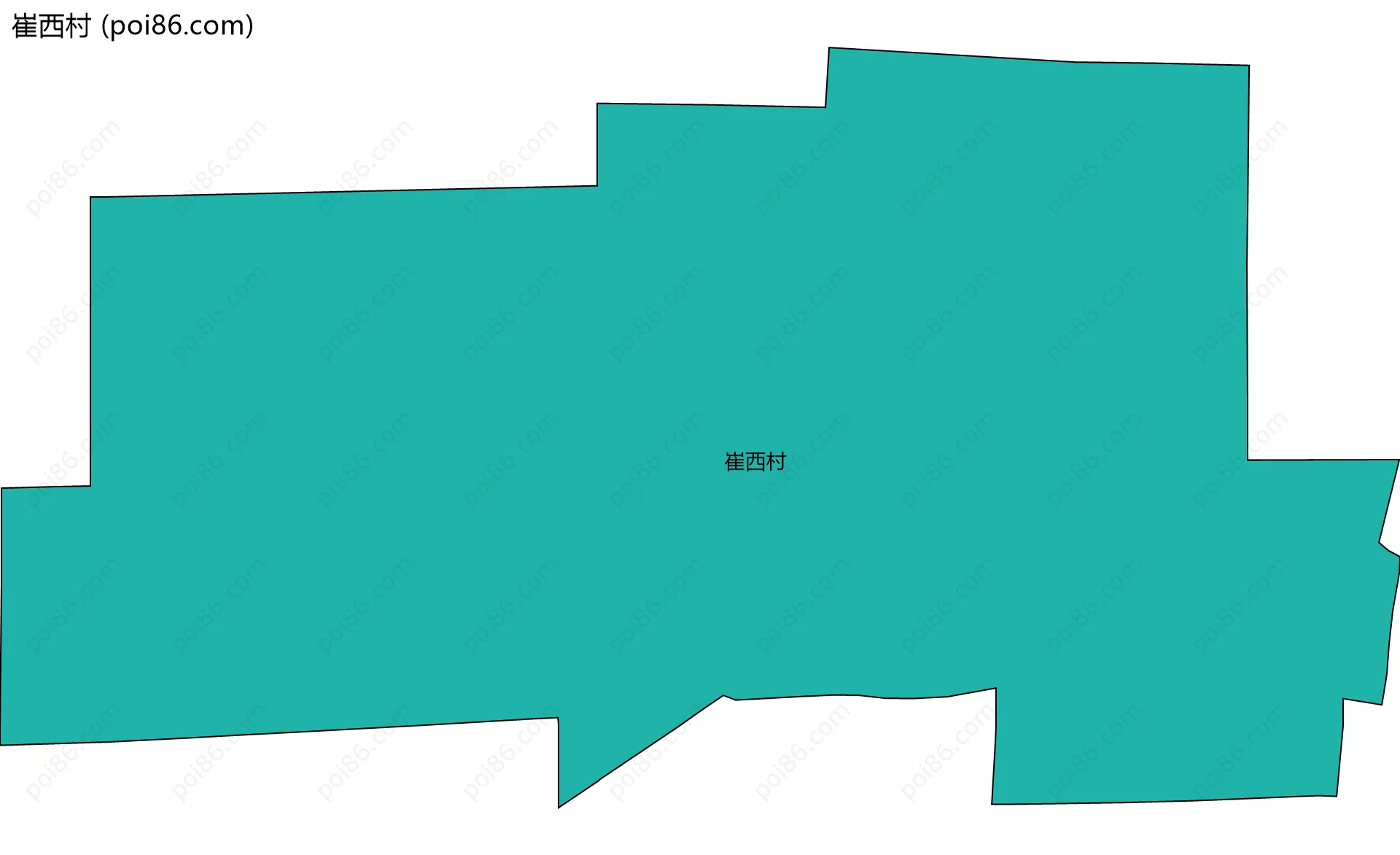 崔西村边界地图