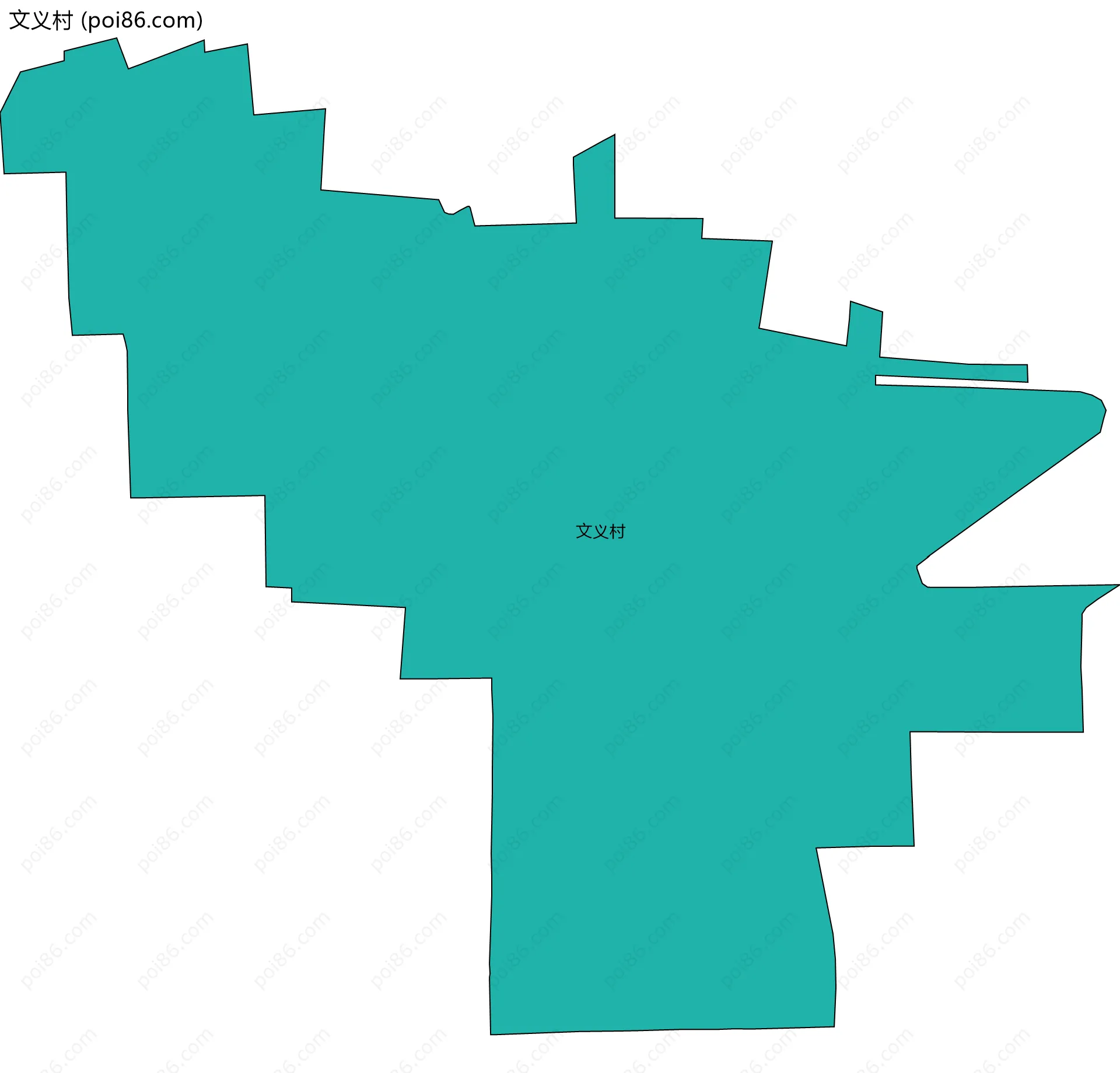 文义村边界地图