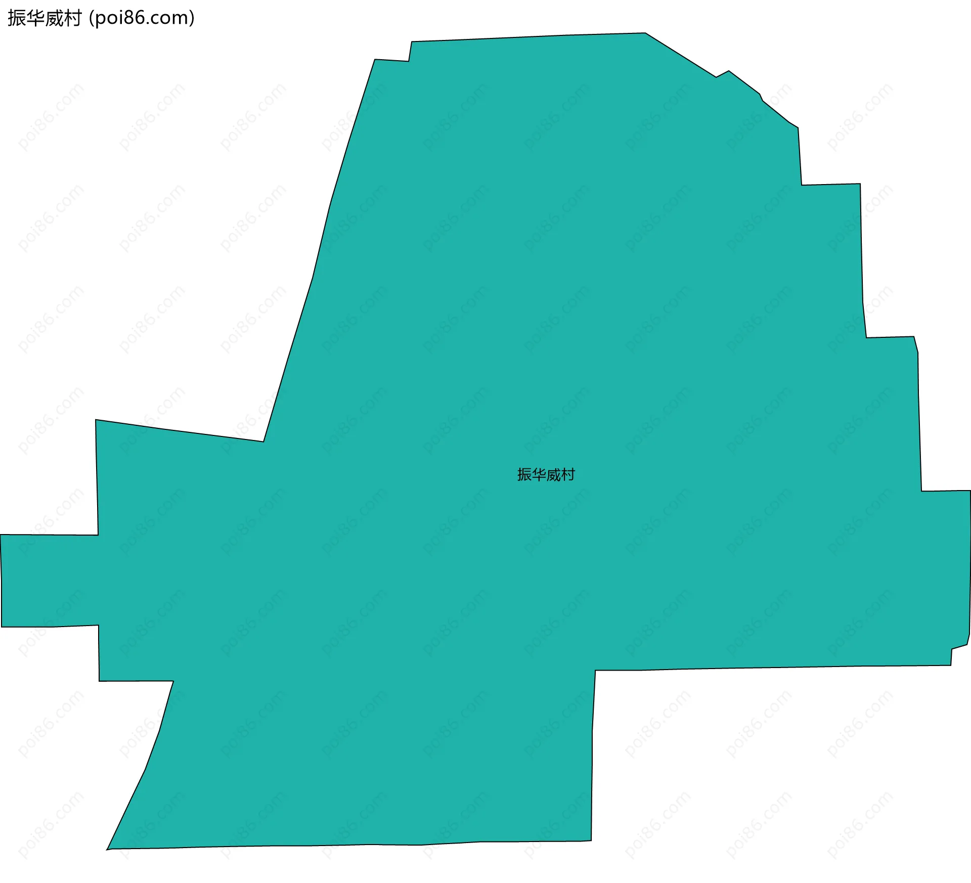 振华威村边界地图