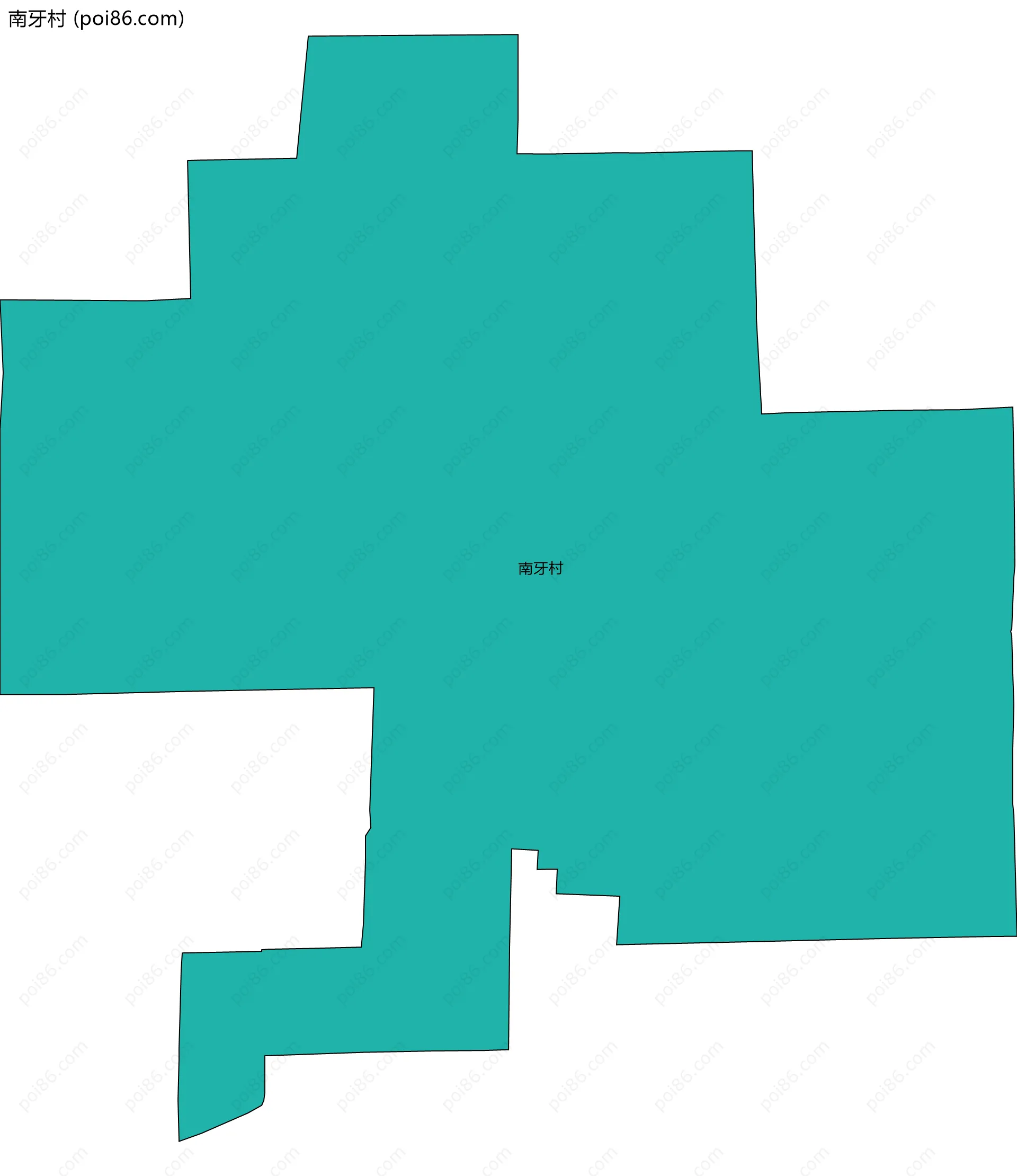 南牙村边界地图