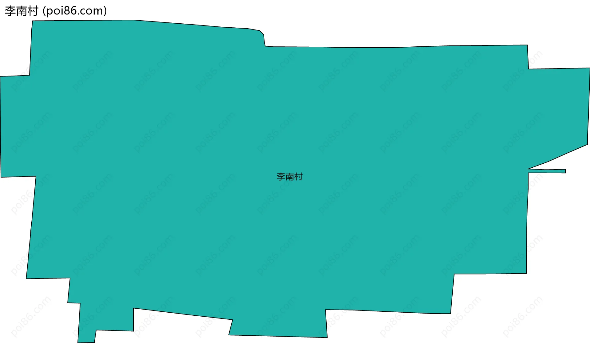 李南村边界地图