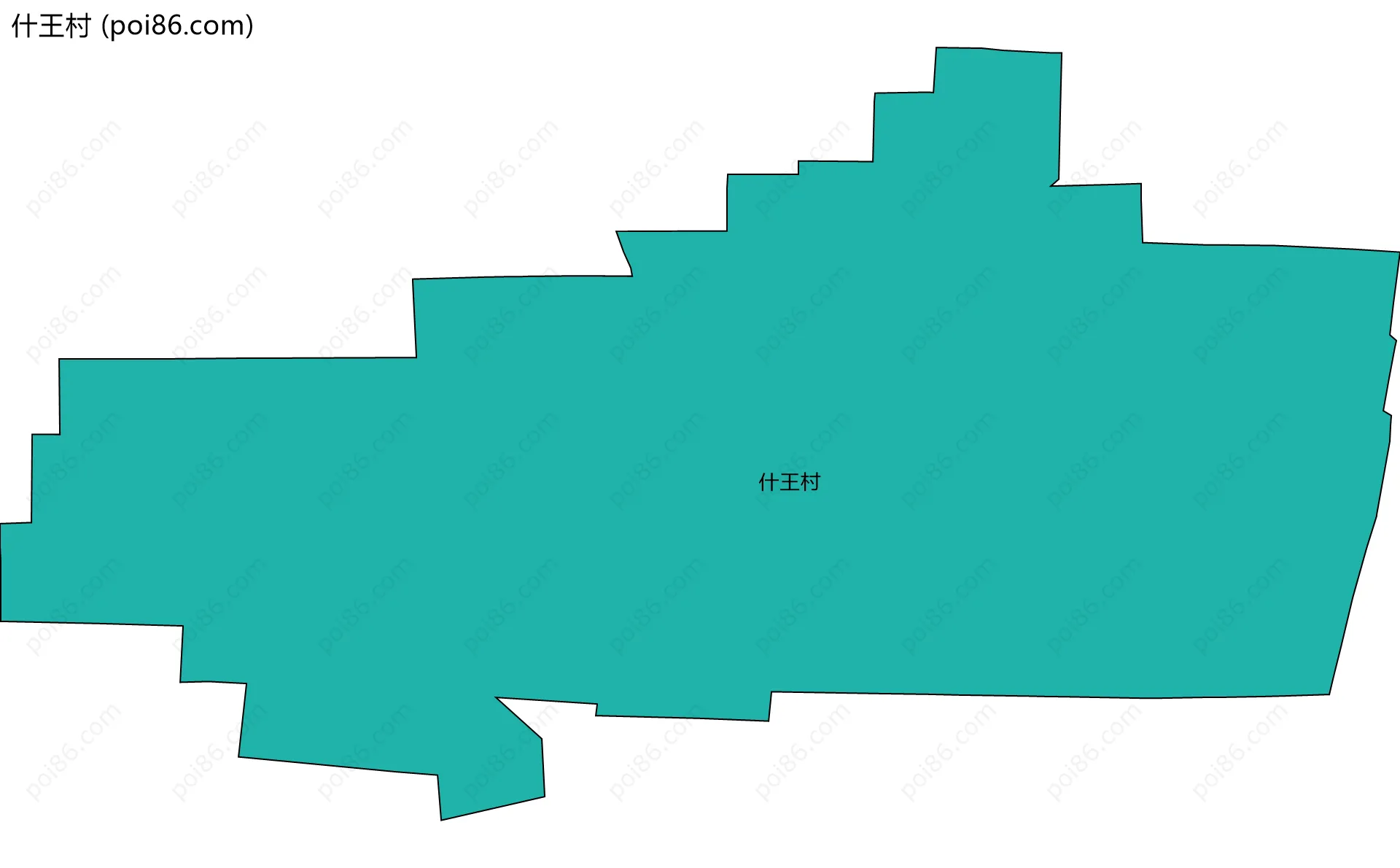 什王村边界地图