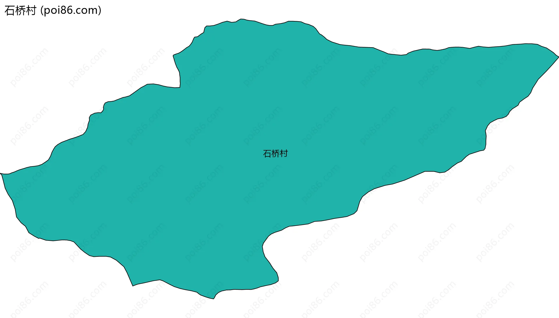 石桥村边界地图