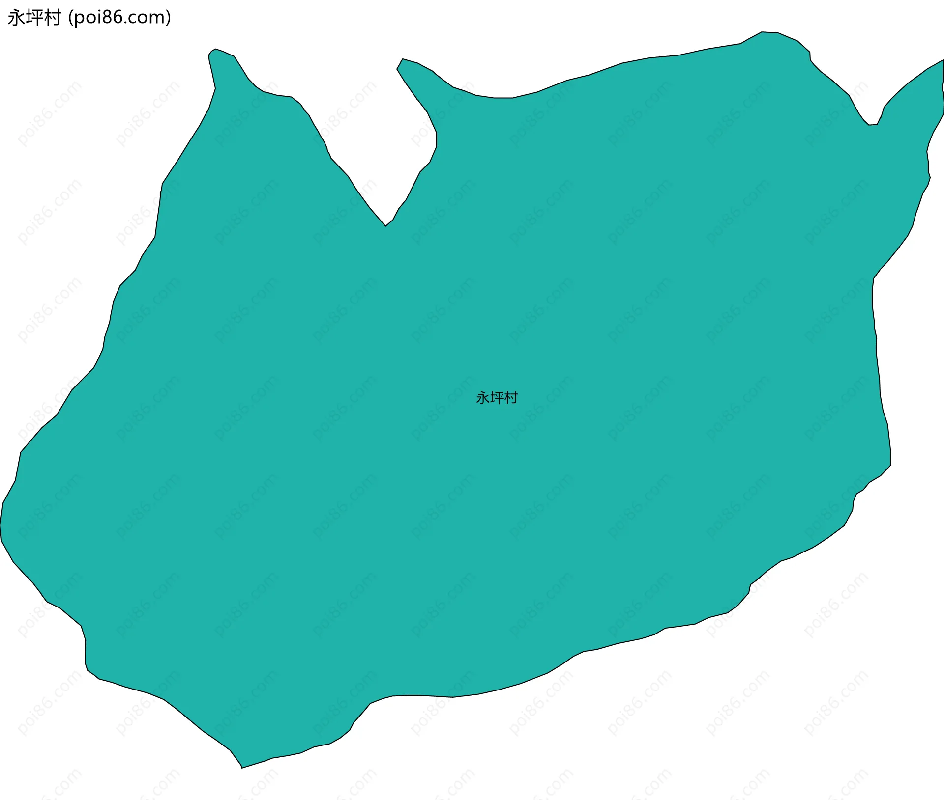 永坪村边界地图