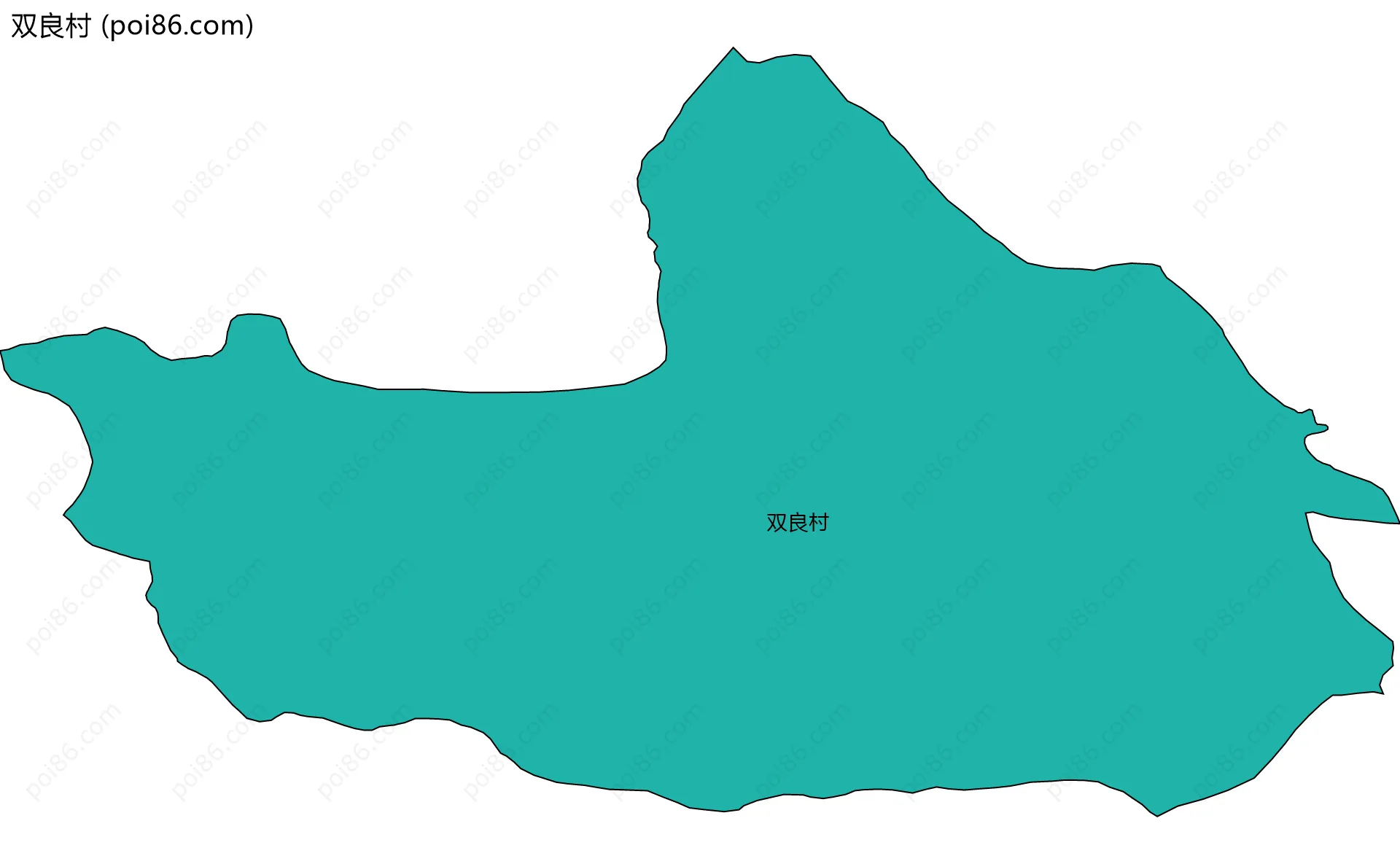 双良村边界地图