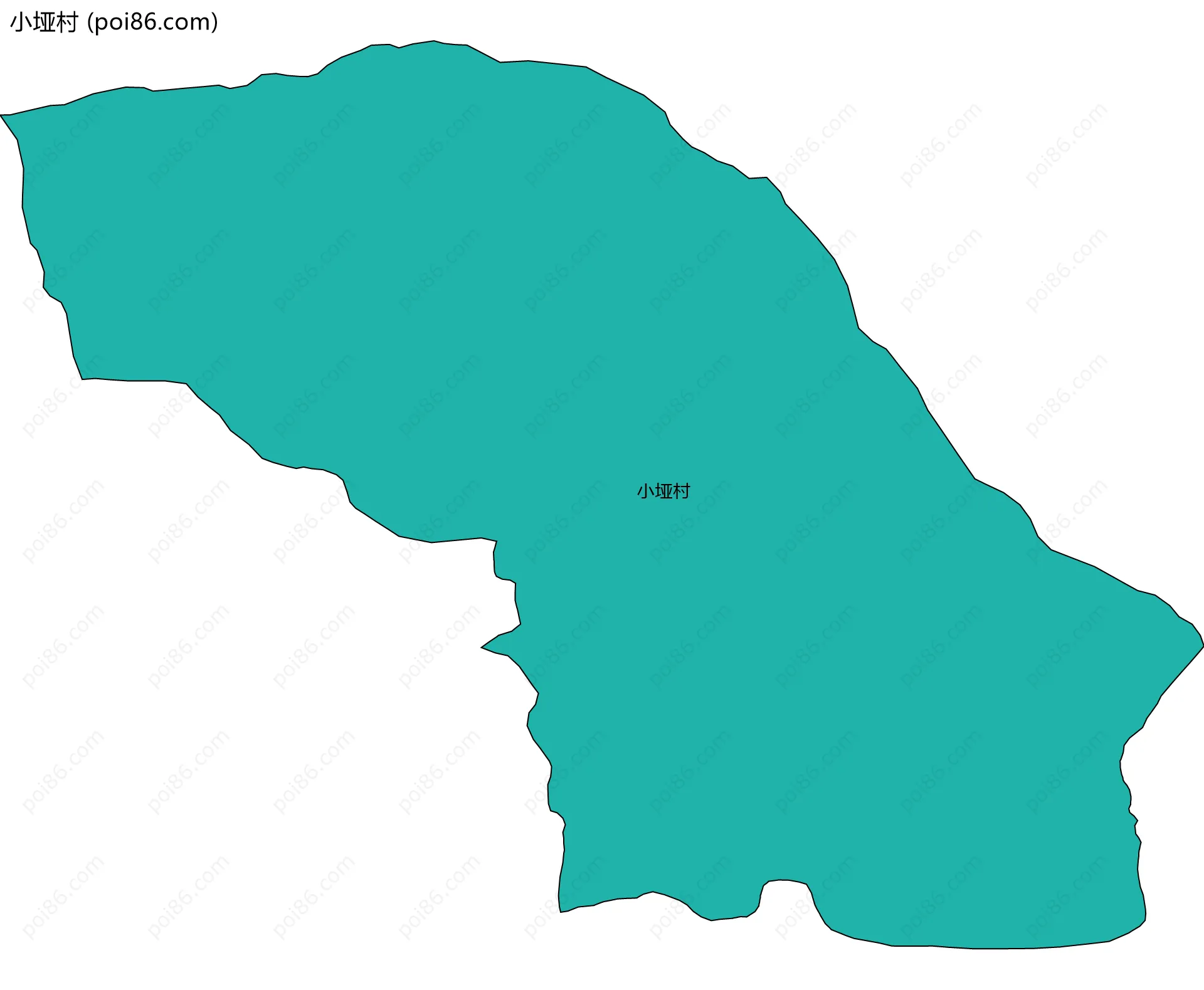 小垭村边界地图