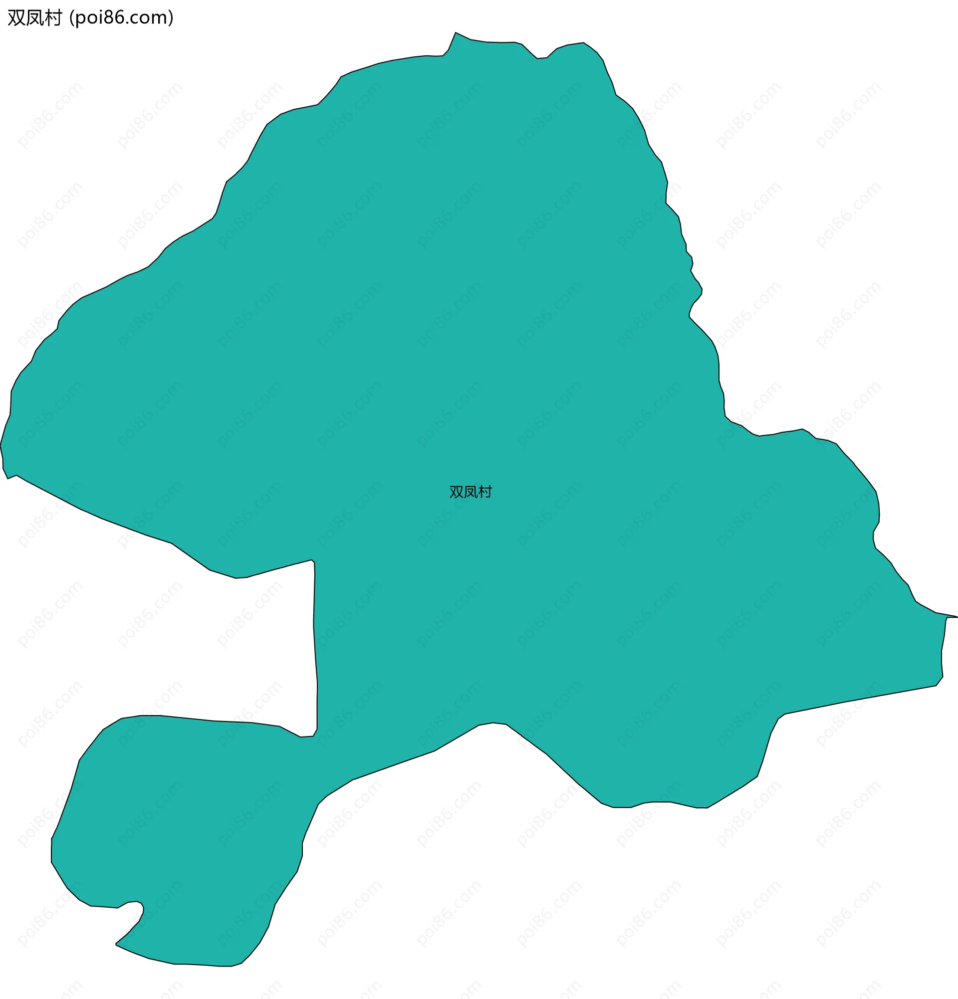 双凤村边界地图