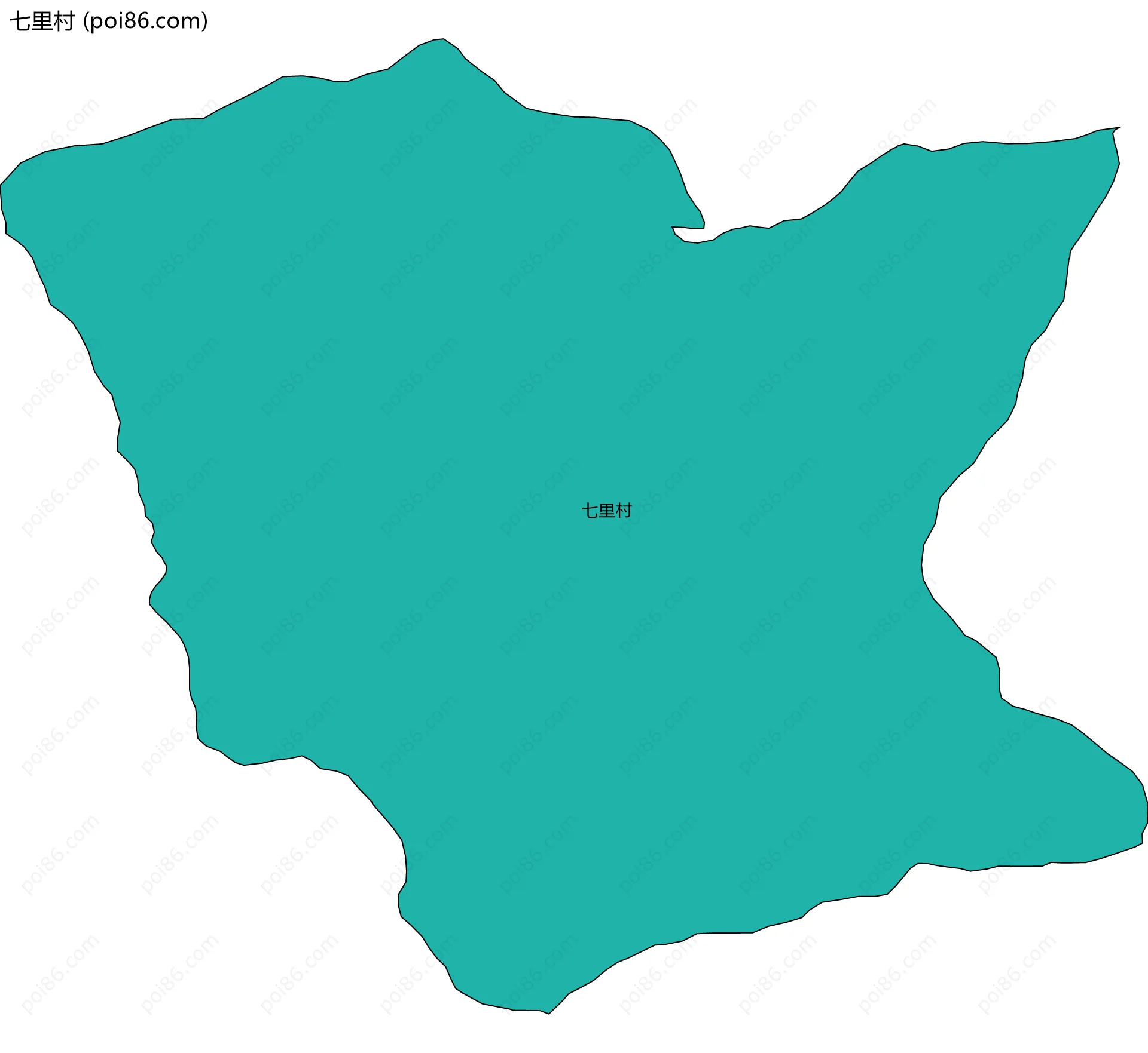 七里村边界地图