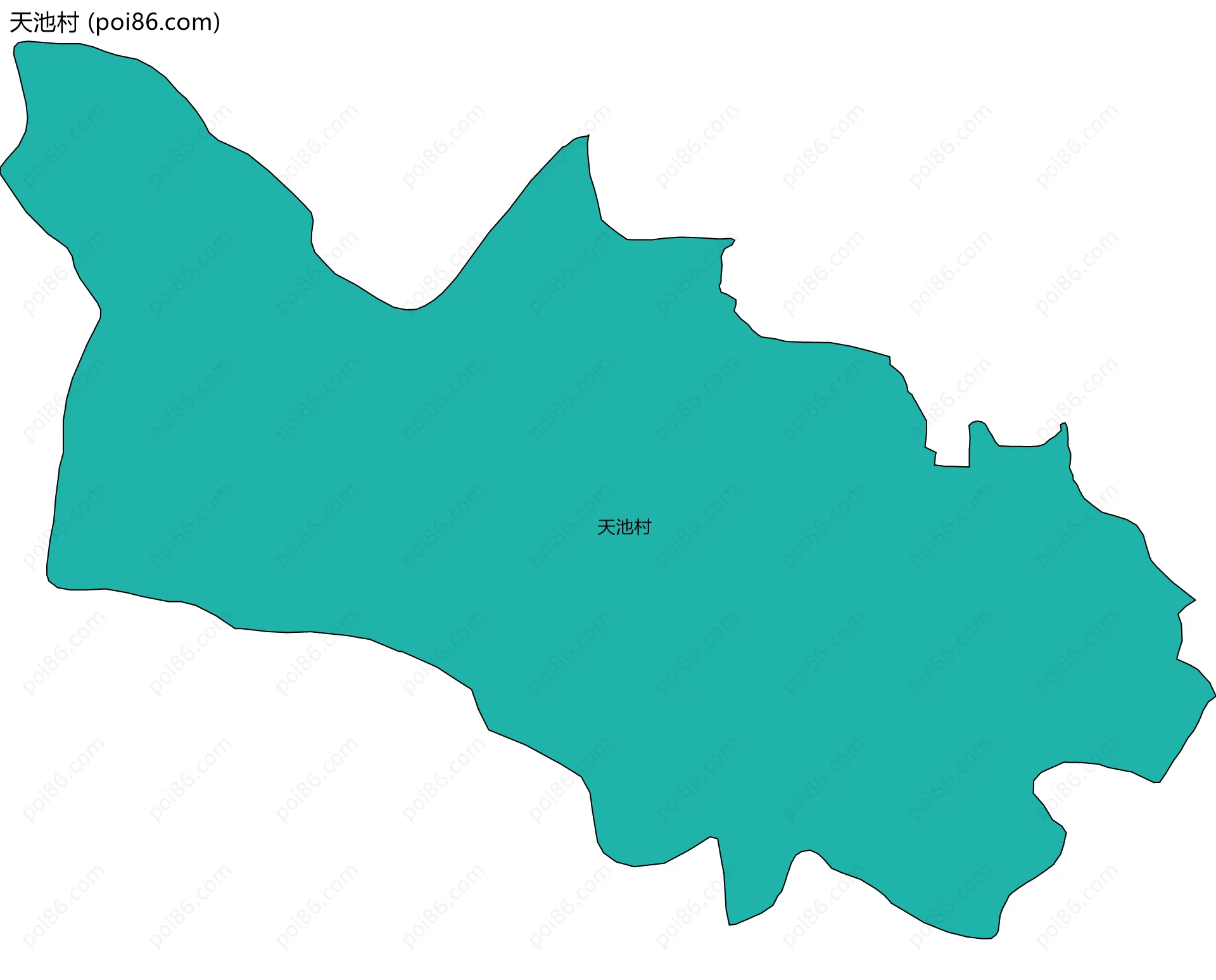 天池村边界地图