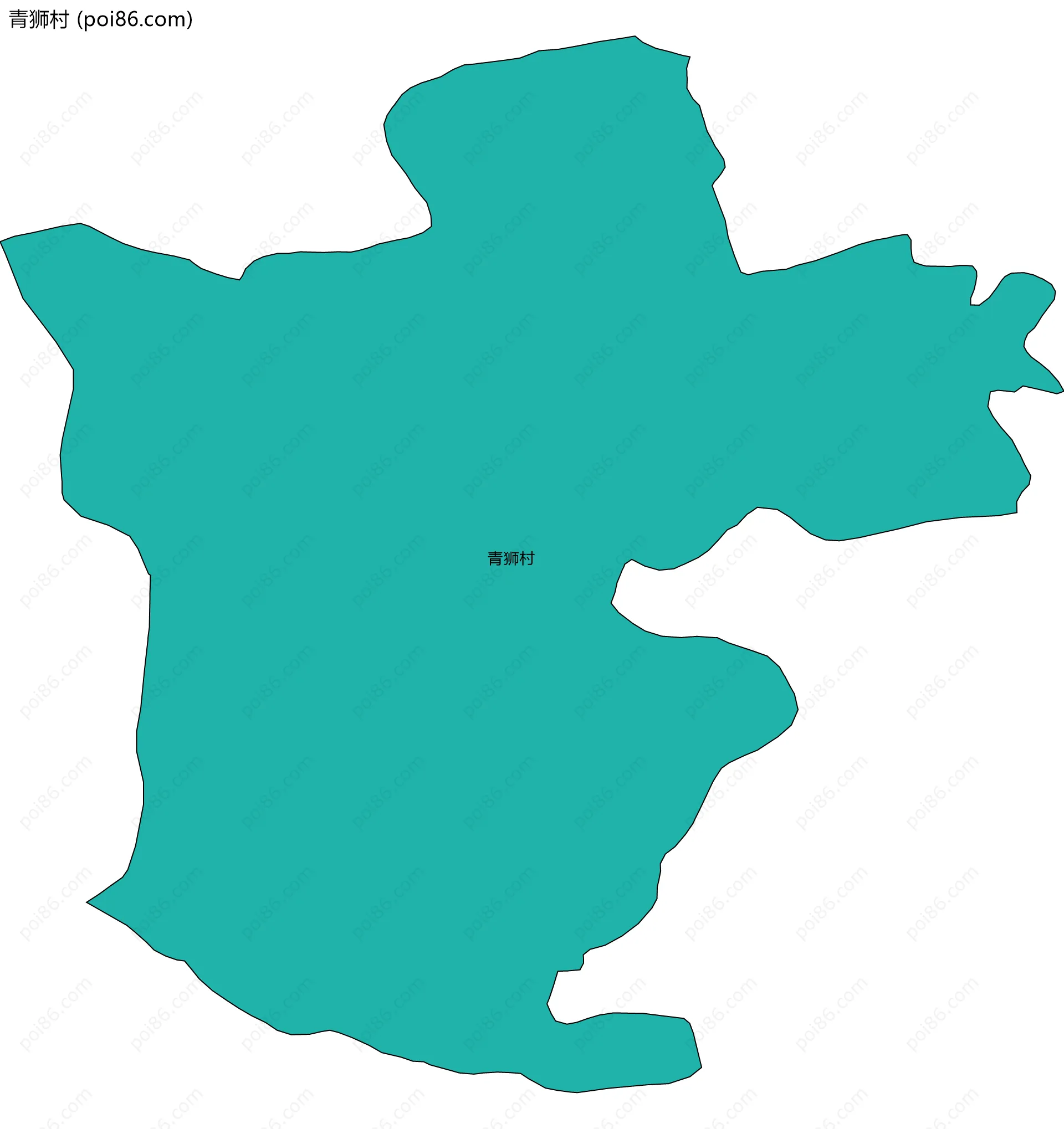 青狮村边界地图