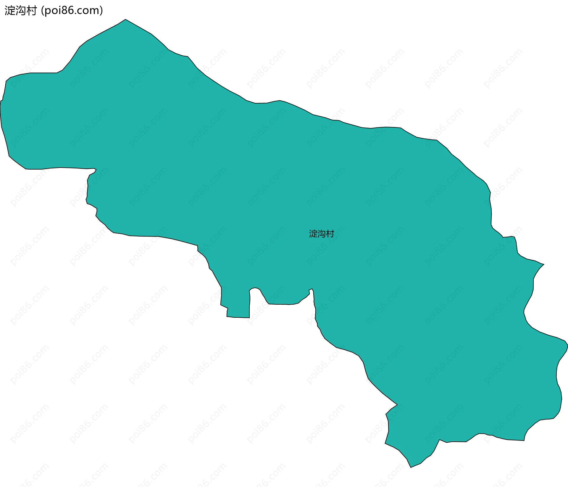 淀沟村边界地图