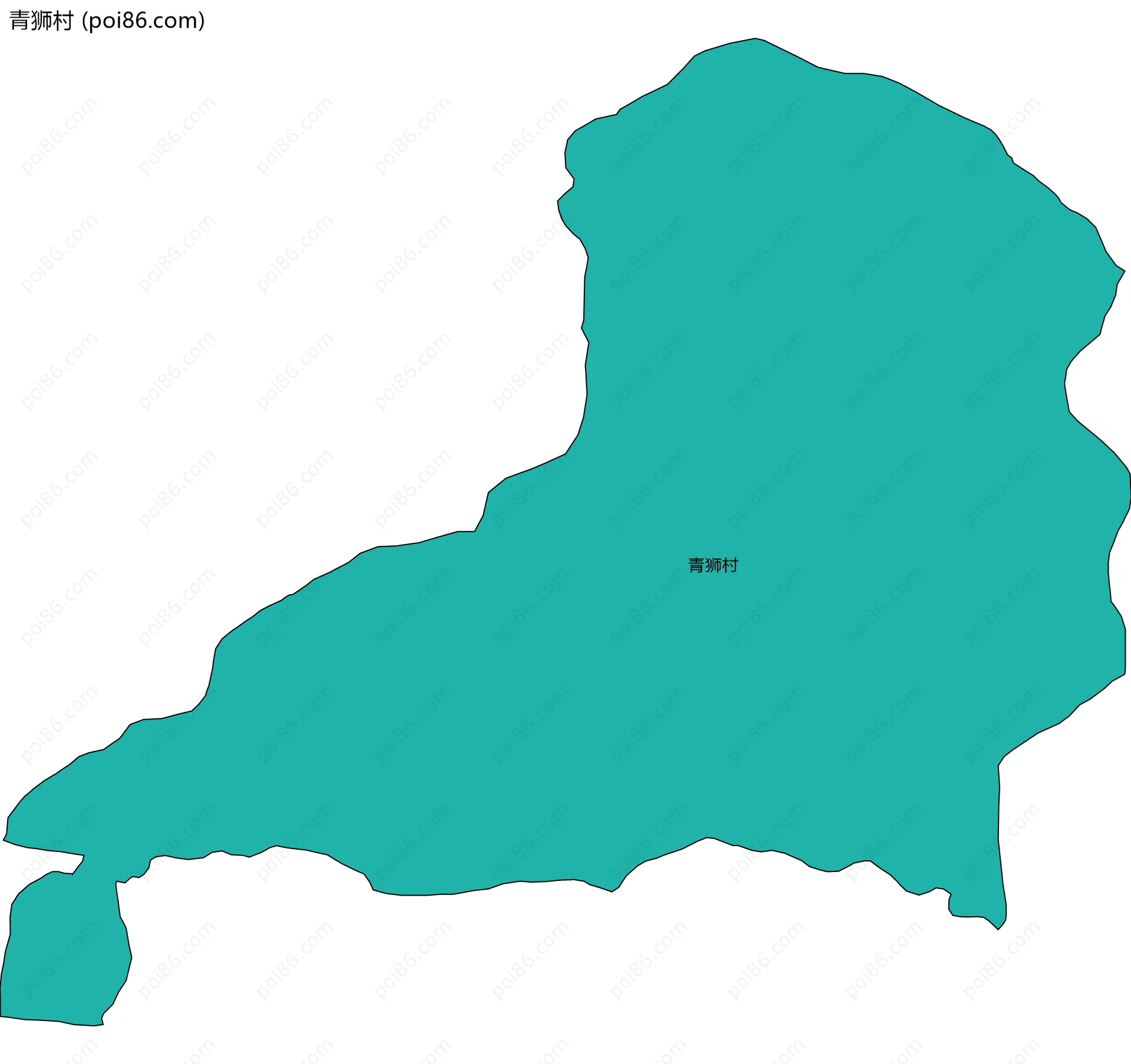 青狮村边界地图