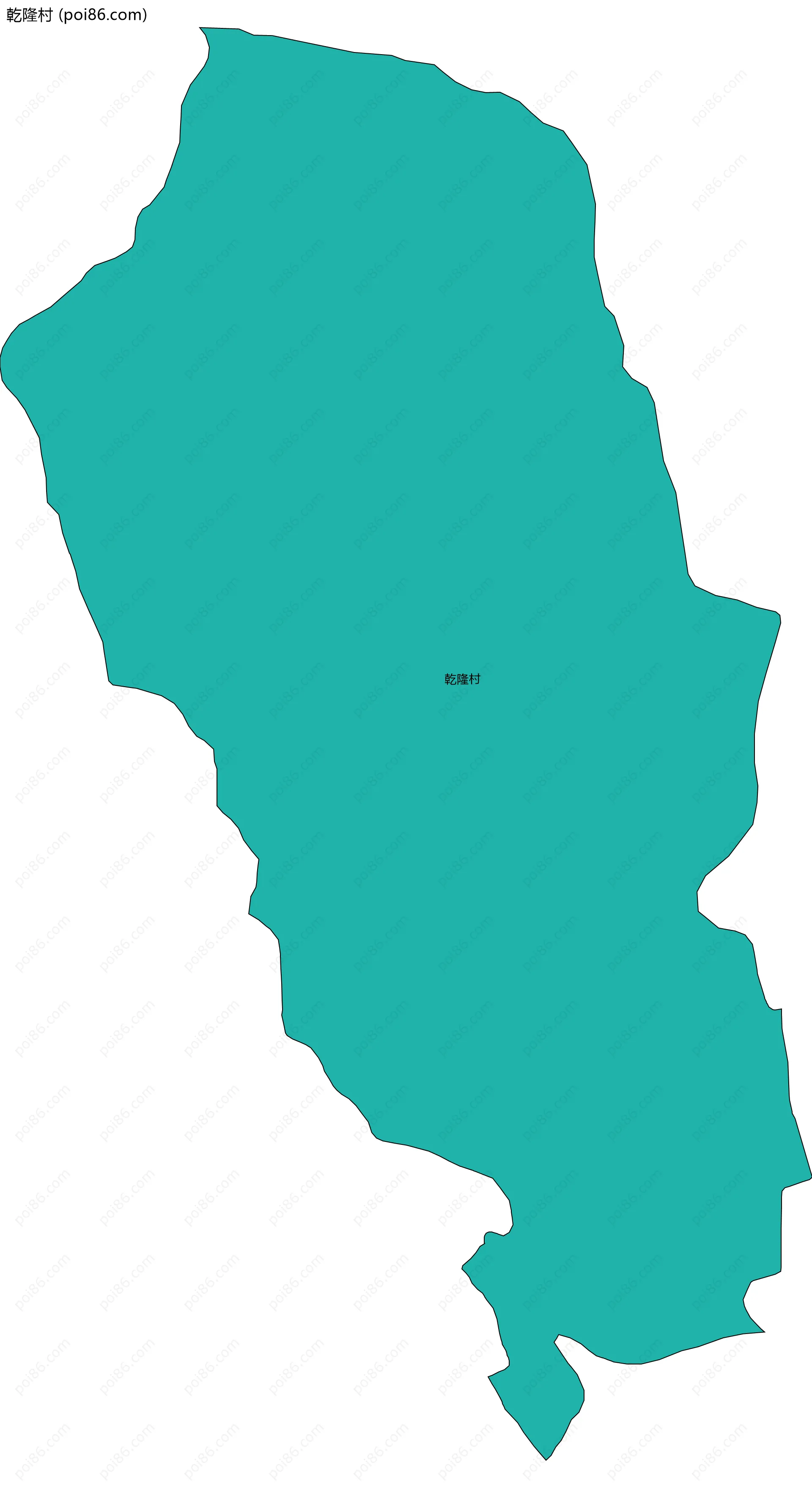 乾隆村边界地图