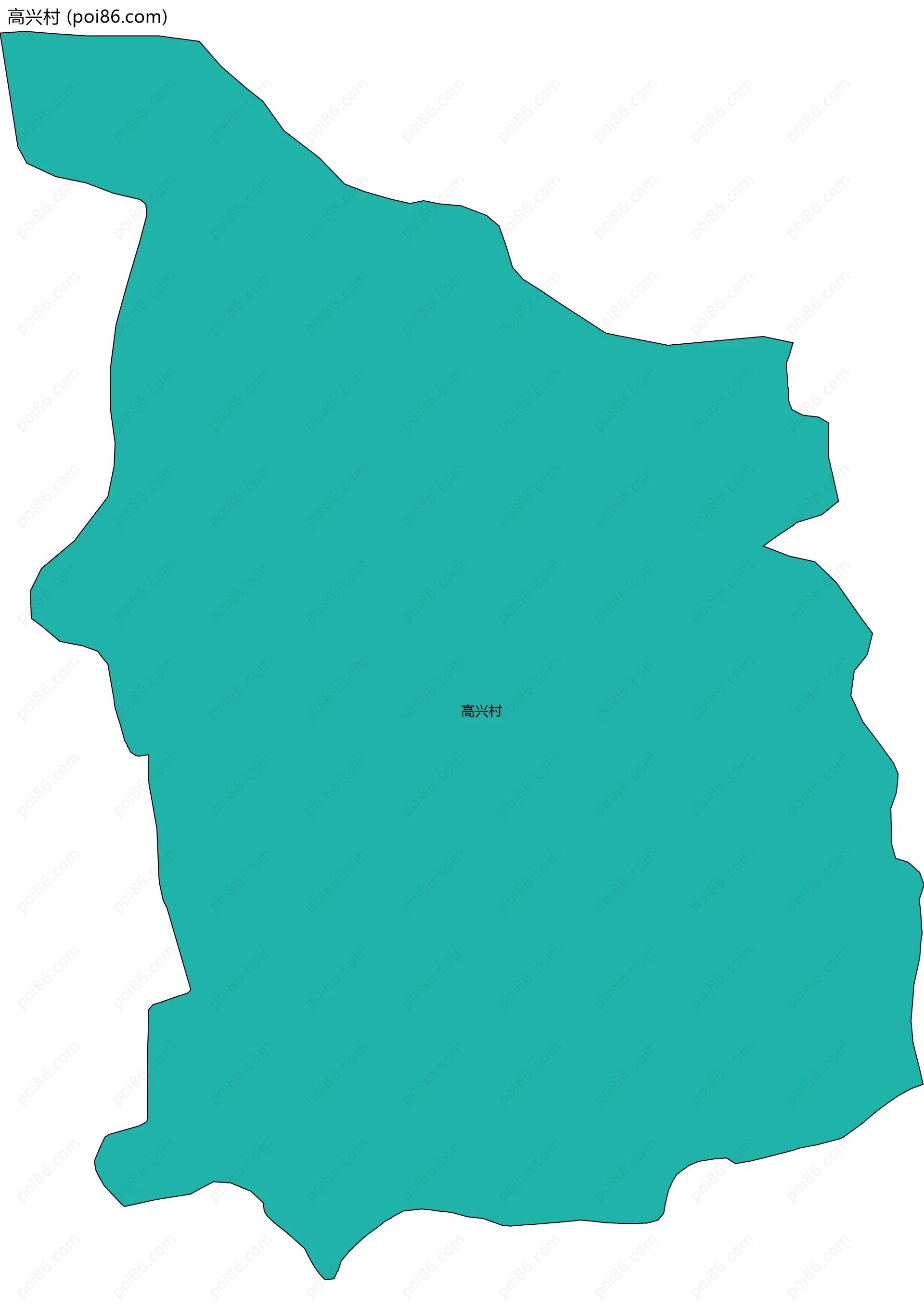 高兴村边界地图