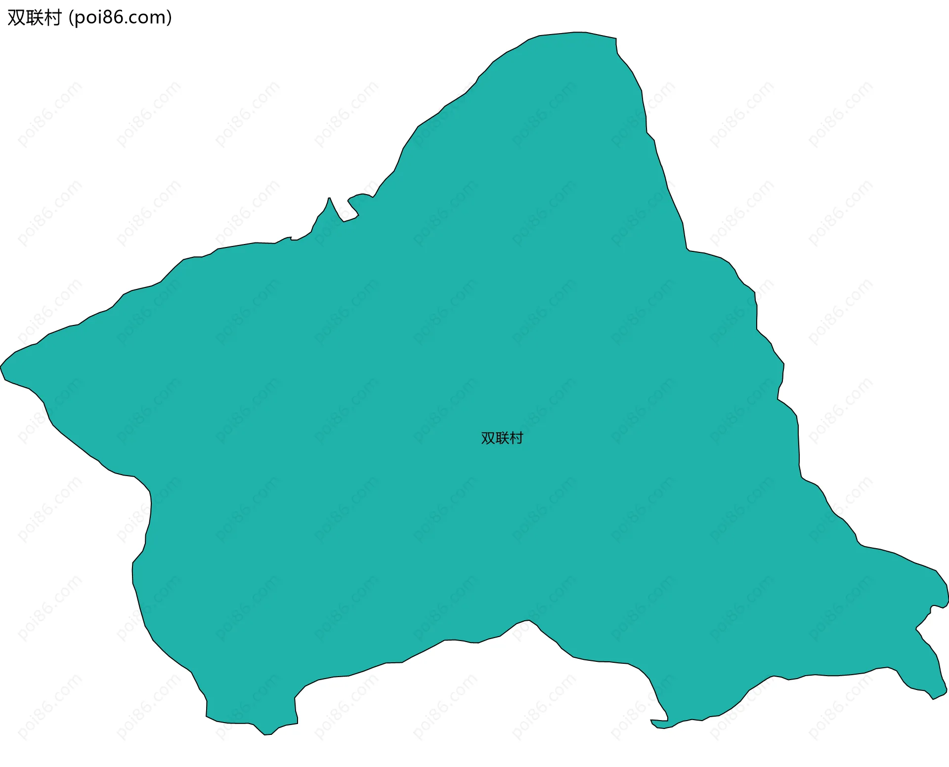 双联村边界地图
