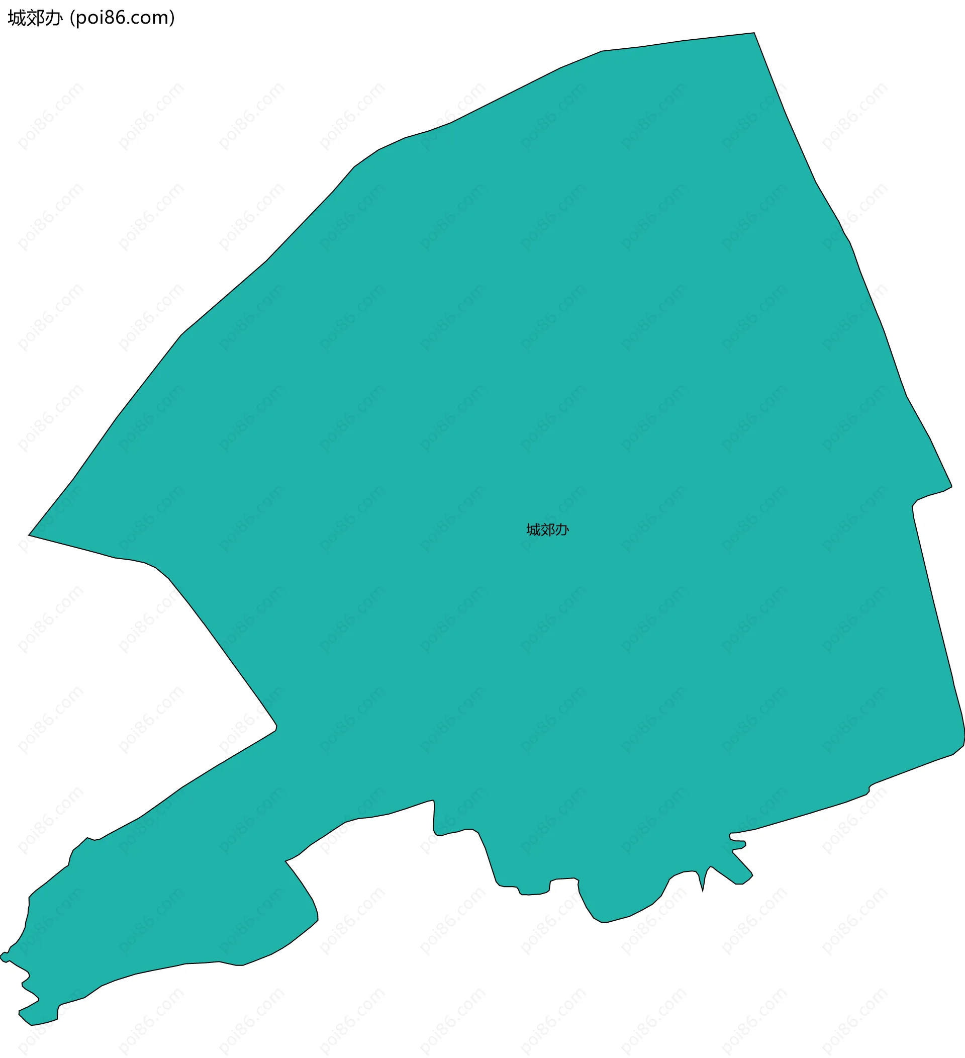 城郊办边界地图