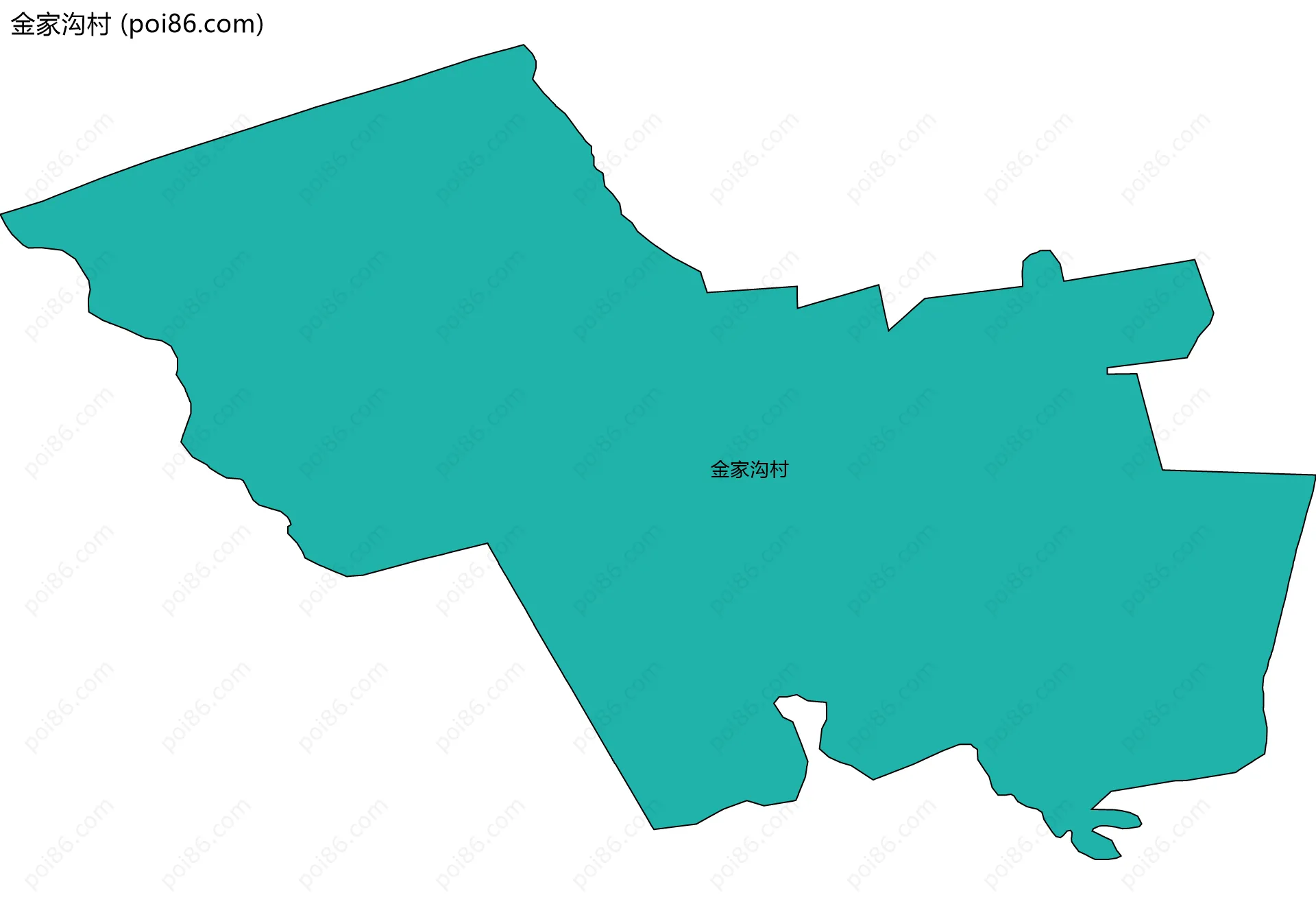 金家沟村边界地图