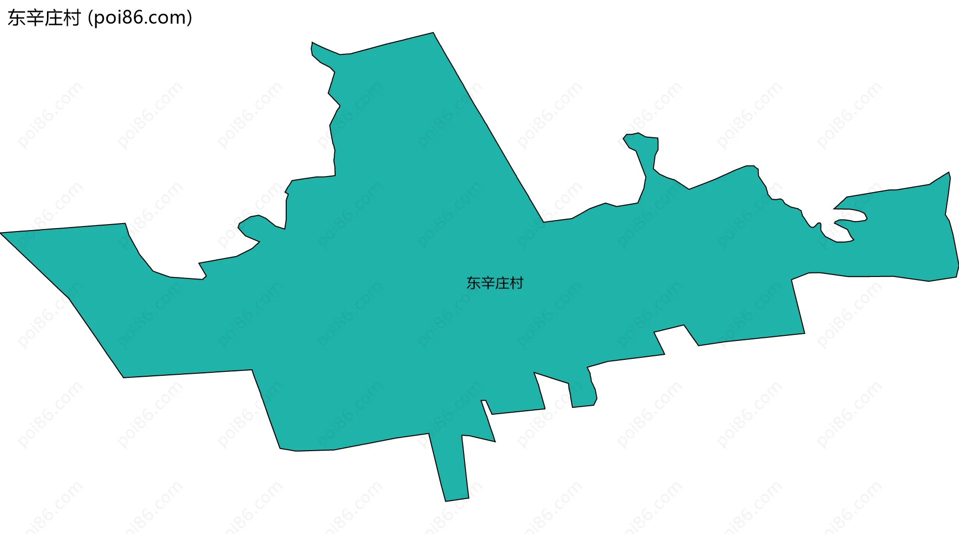 东辛庄村边界地图