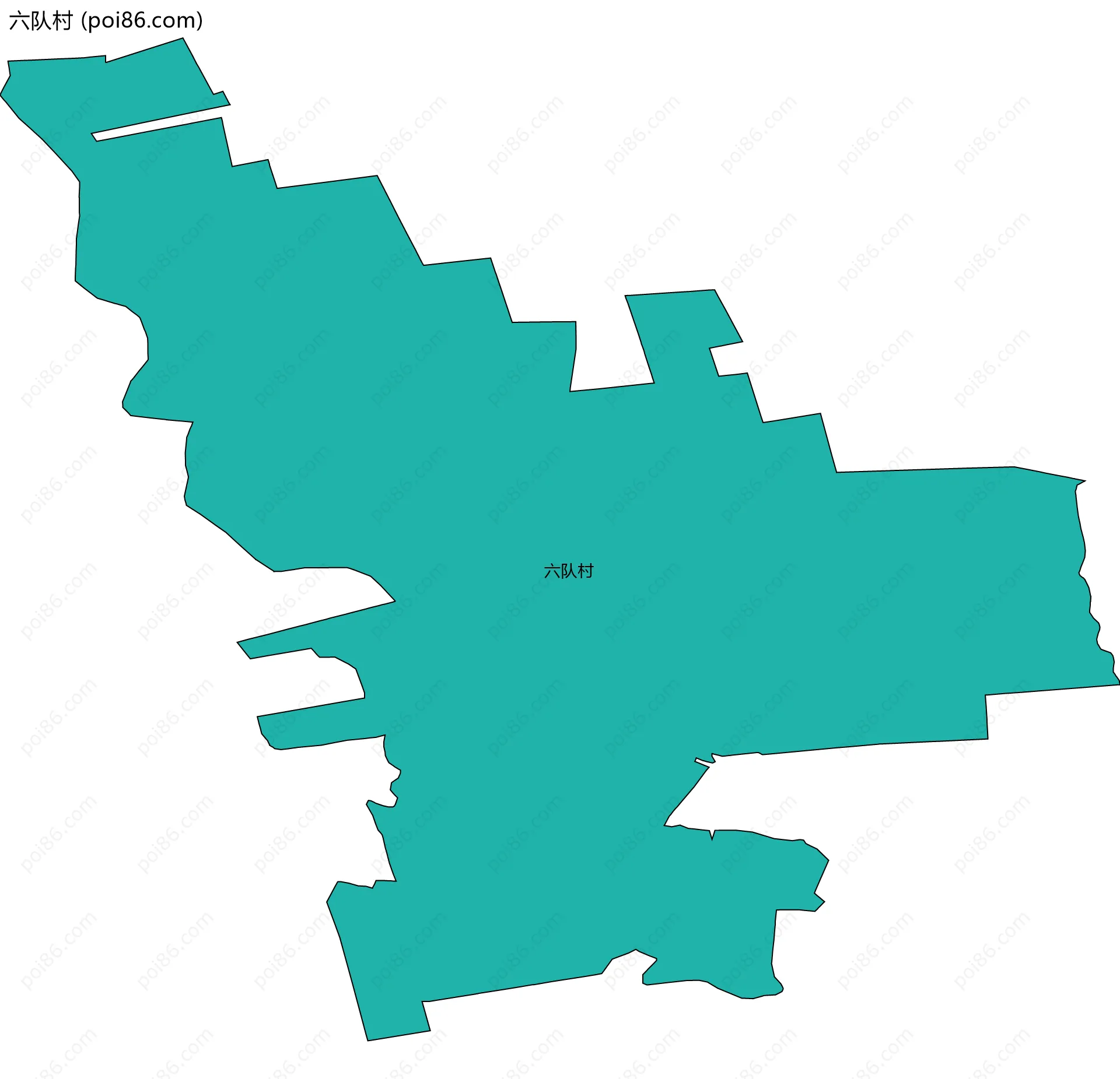 六队村边界地图