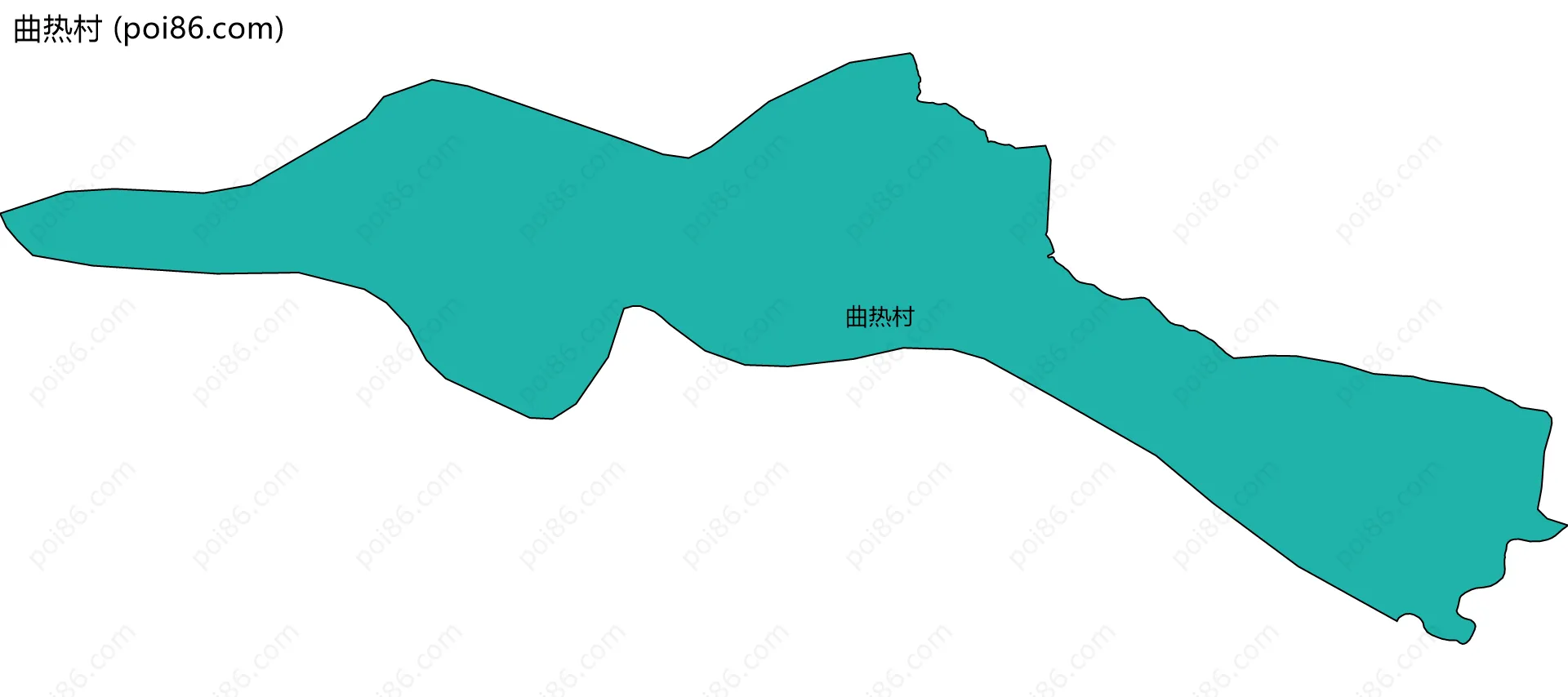 曲热村边界地图