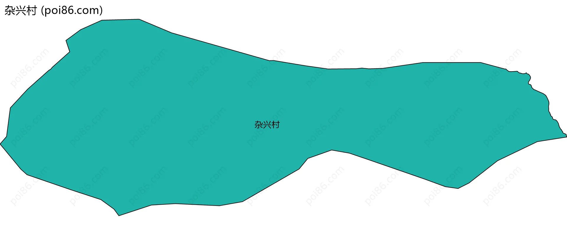 杂兴村边界地图