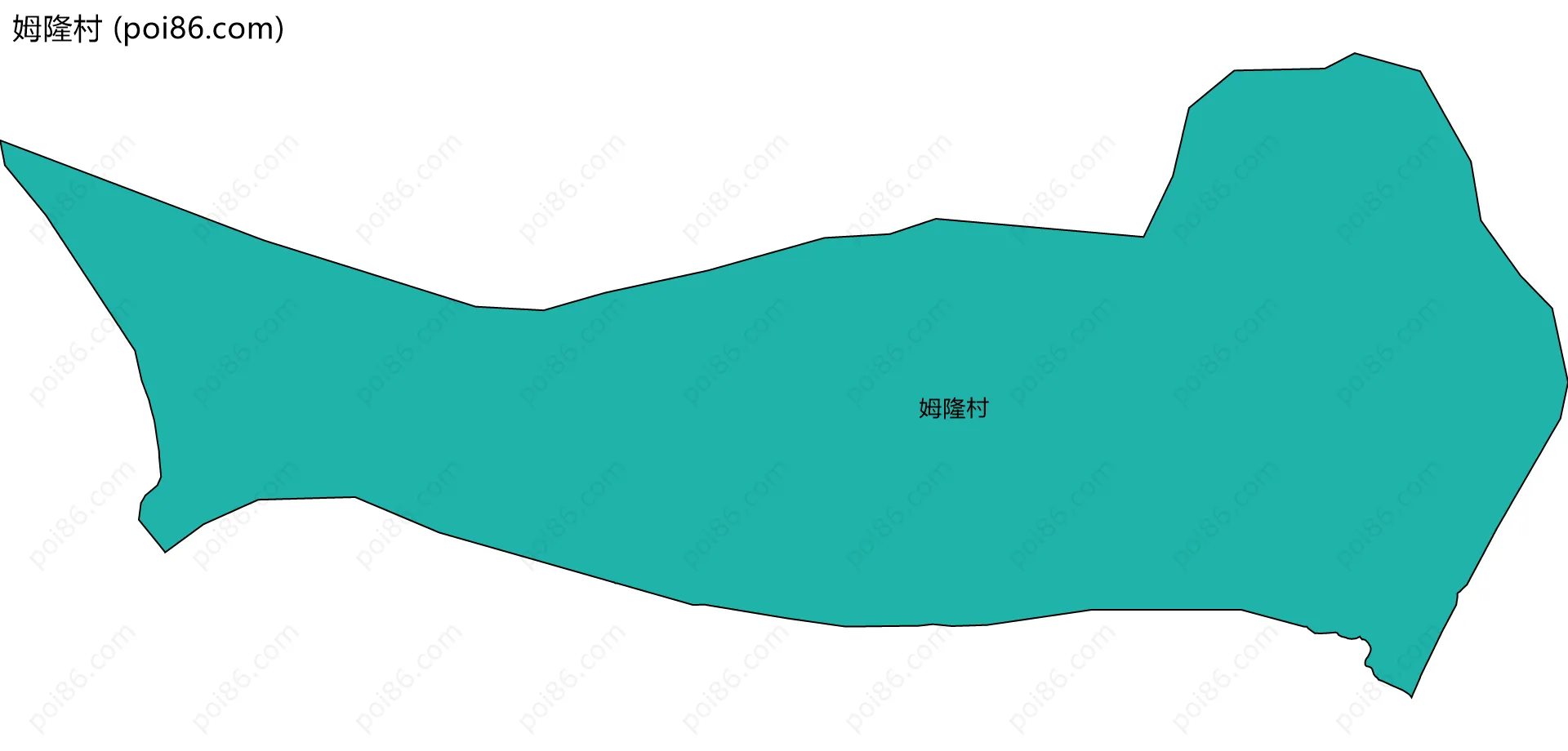 姆隆村边界地图