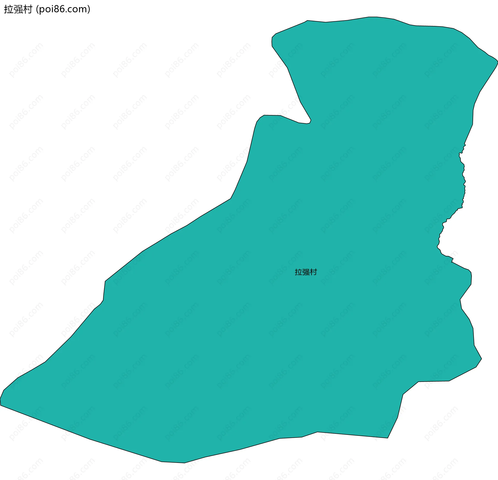 拉强村边界地图