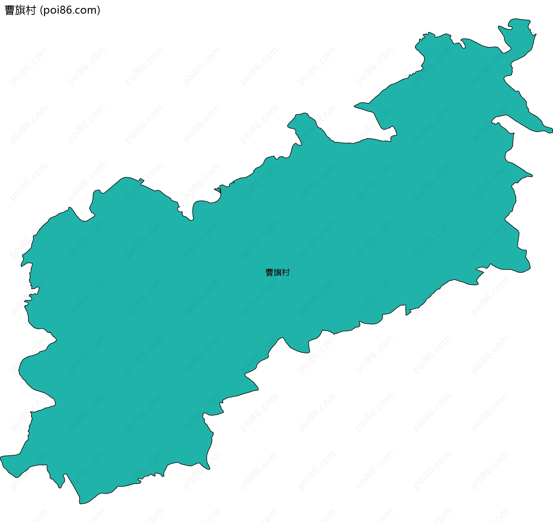 曹旗村边界地图