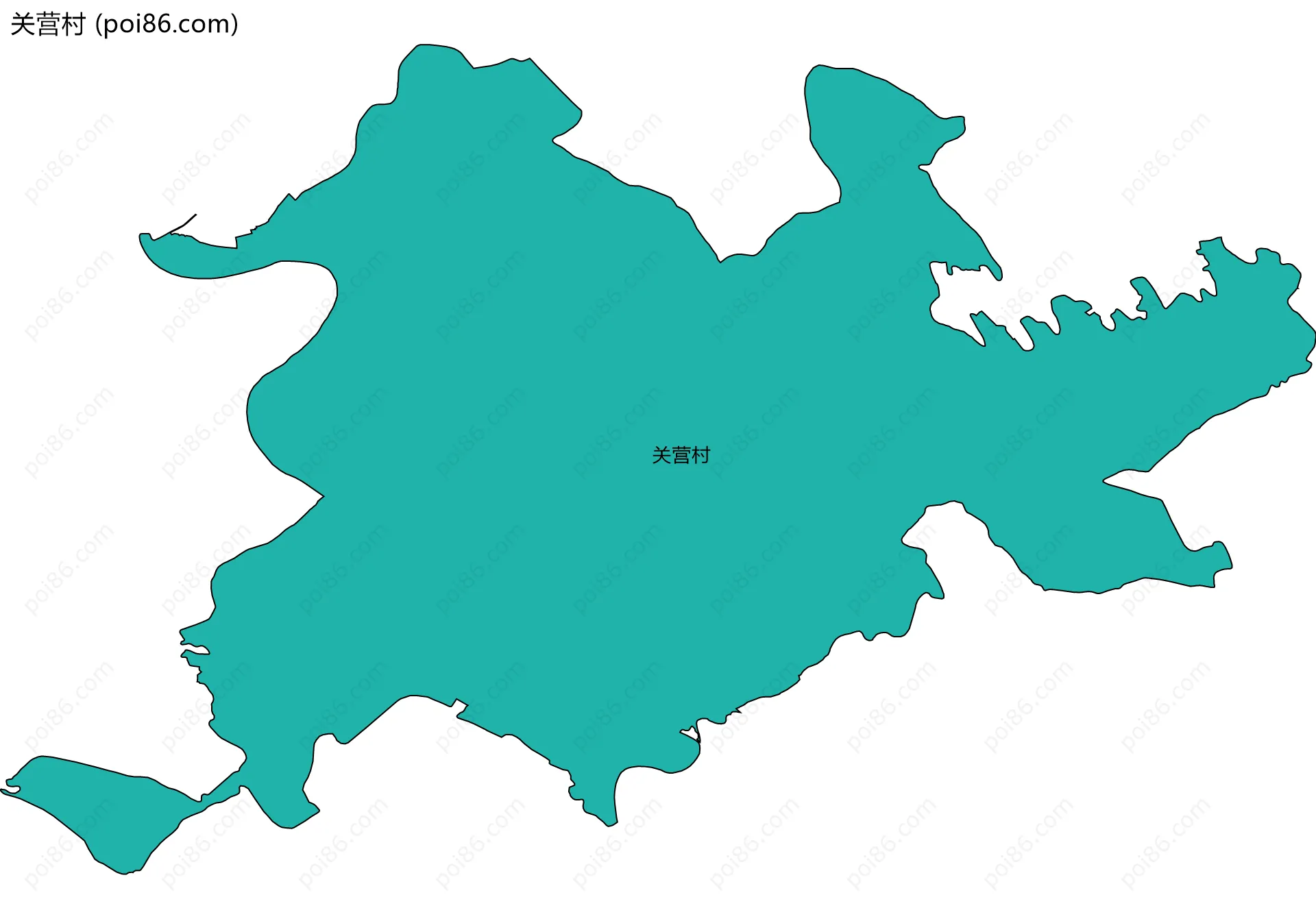 关营村边界地图