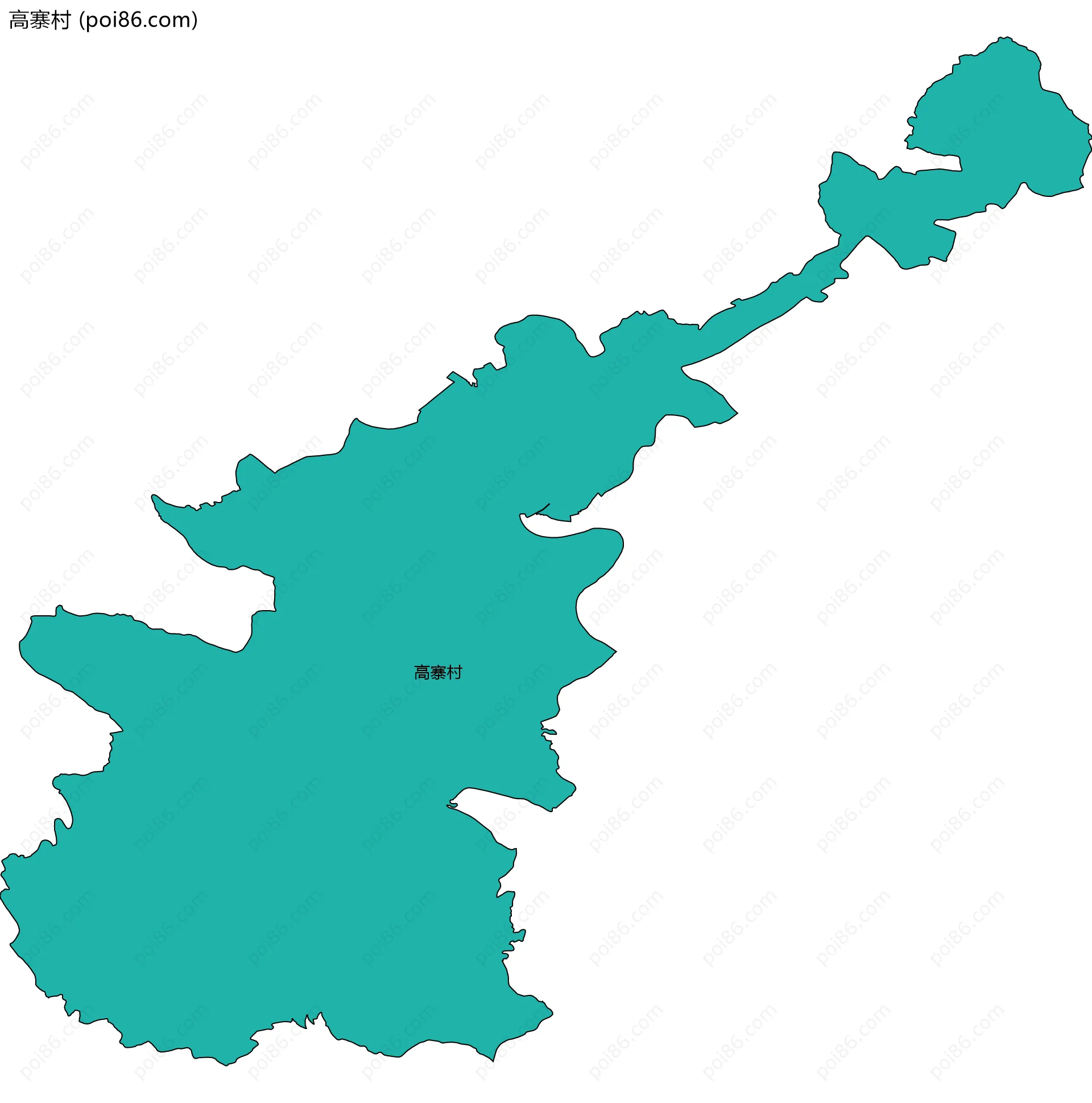 高寨村边界地图