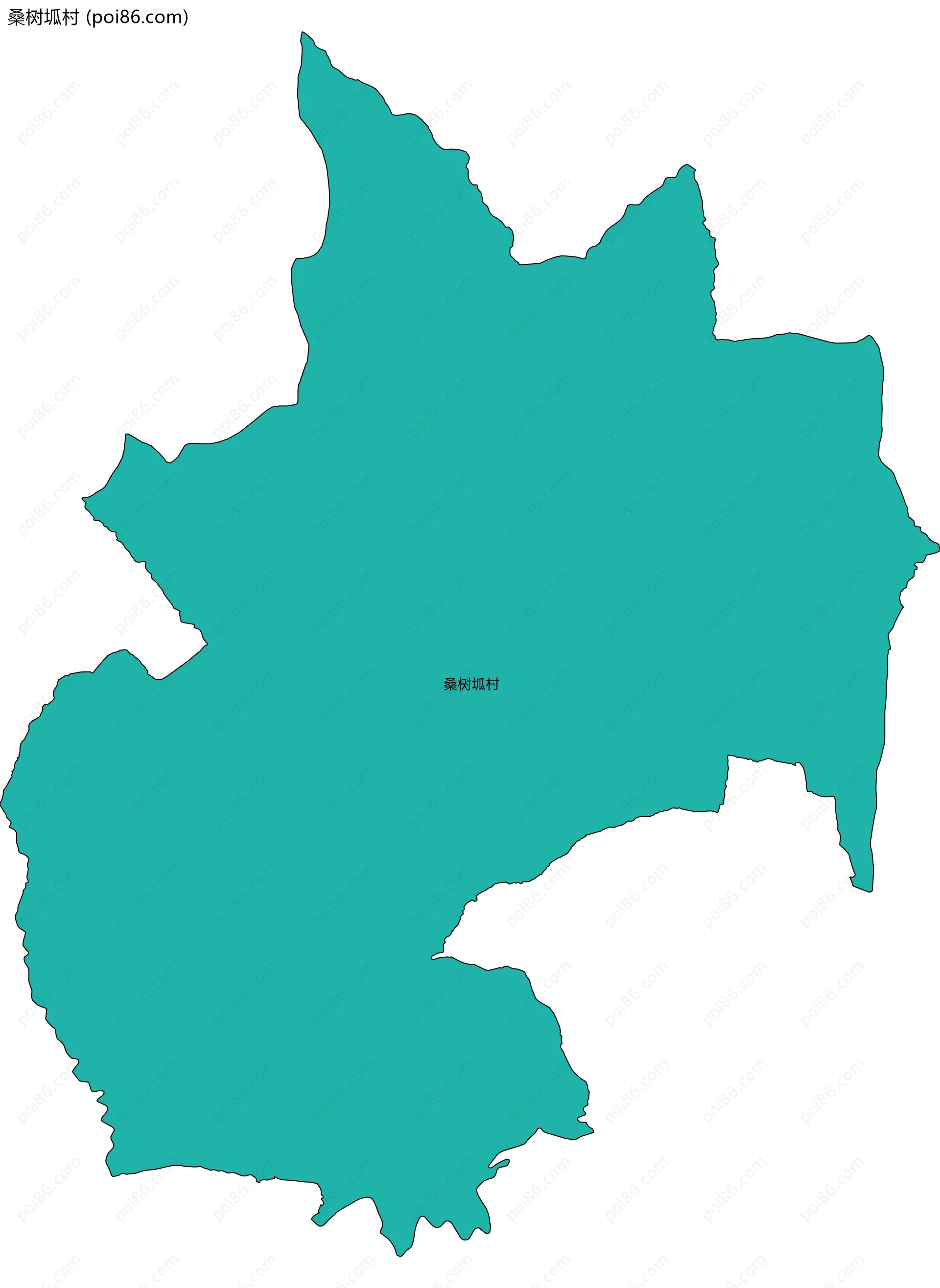 桑树坬村边界地图
