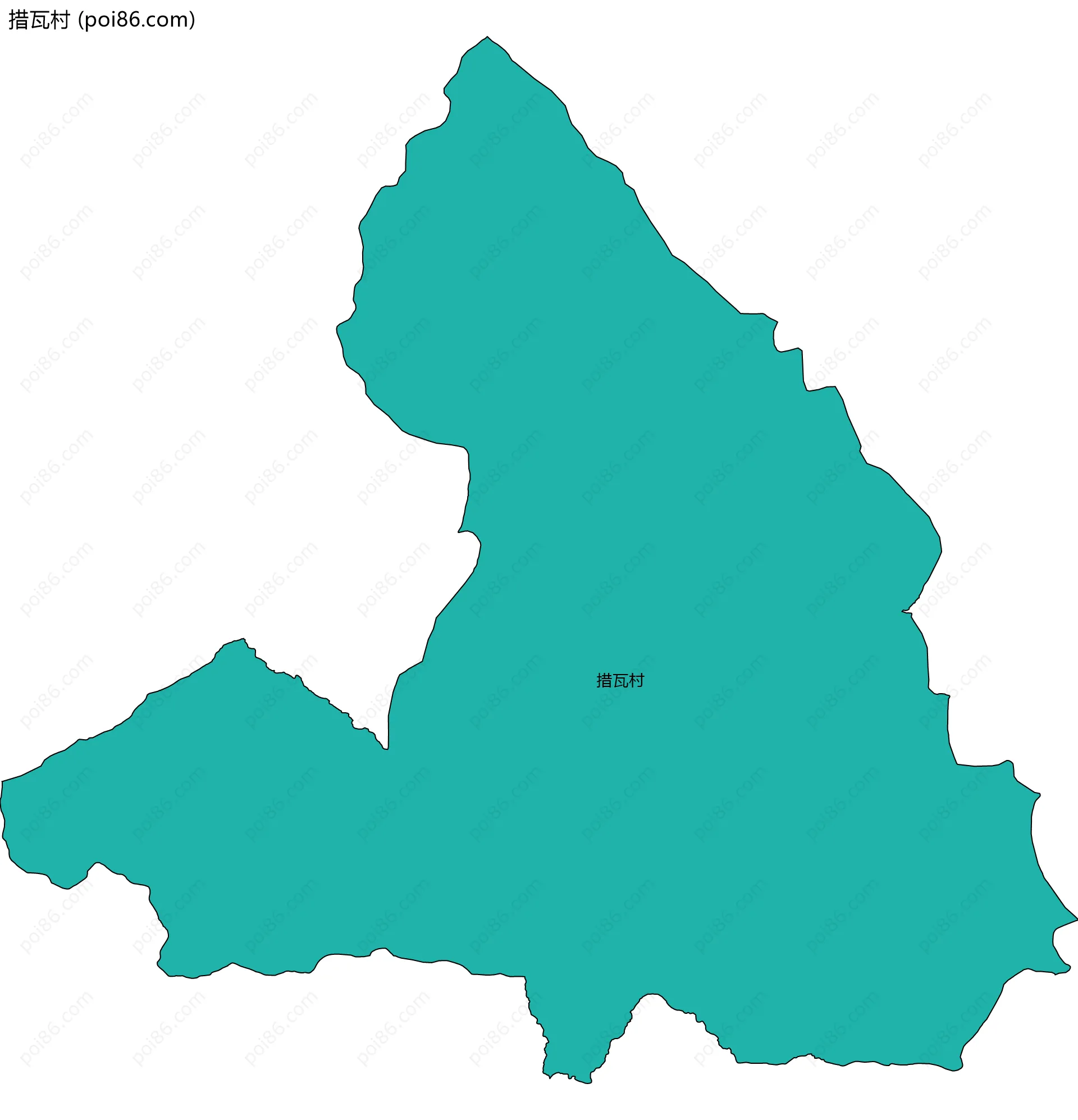 措瓦村边界地图